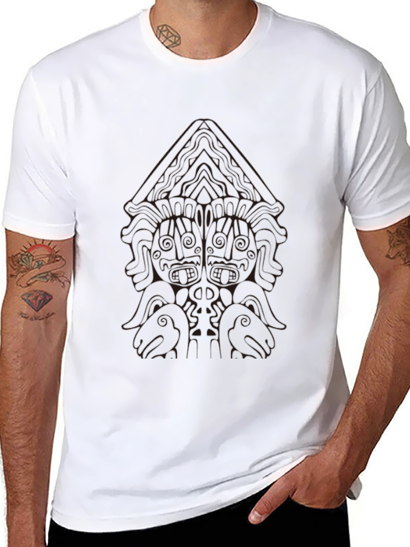 Mystic Viking T-Shirt - Black Graphic Tee