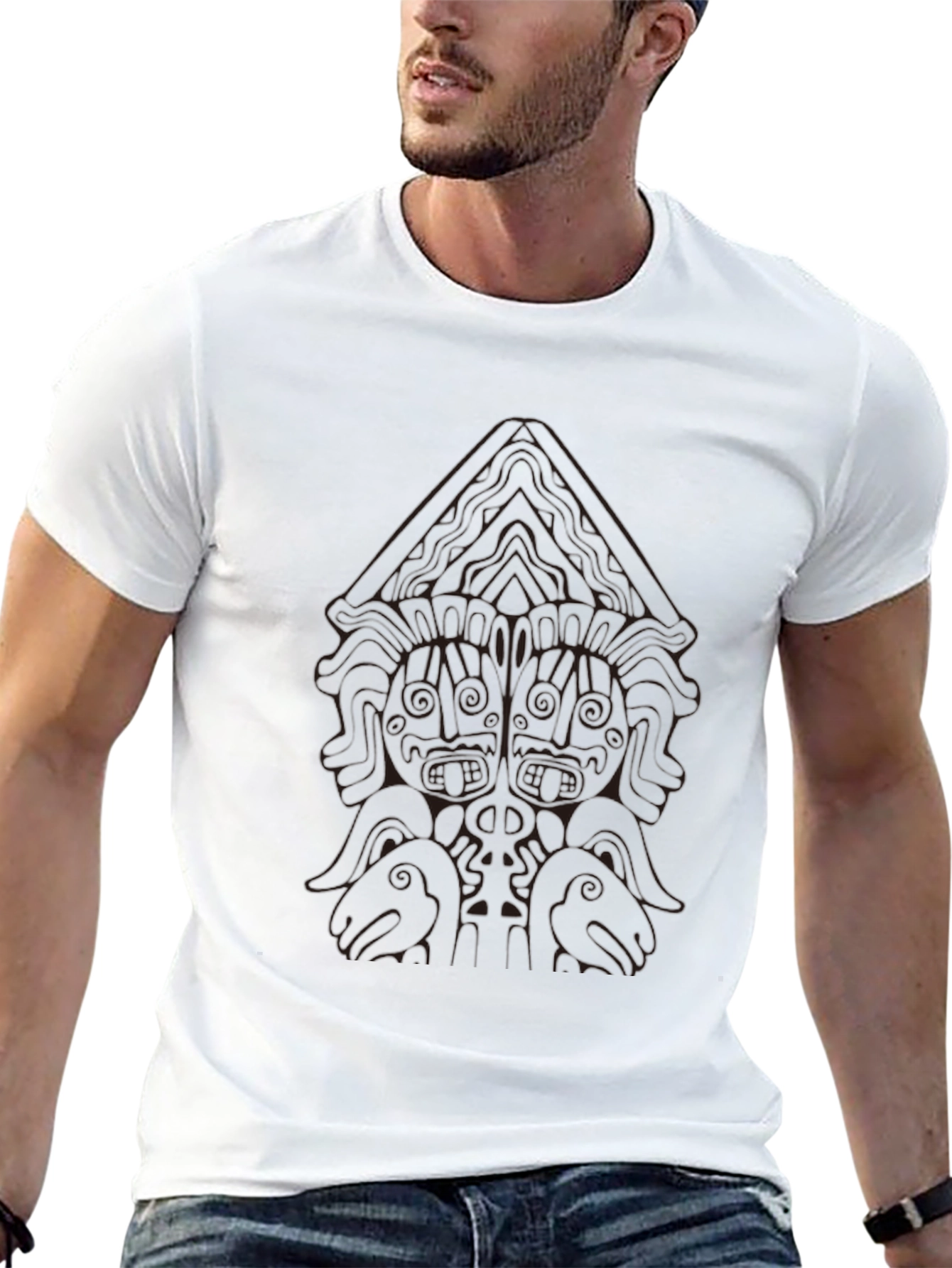 Mystic Viking T-Shirt - Black Graphic Tee
