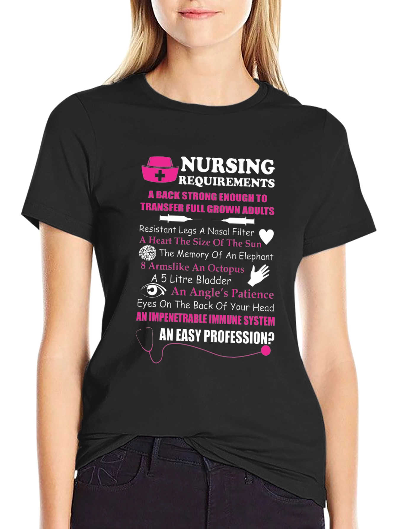 Nursing Requirements Graphic T-Shirt