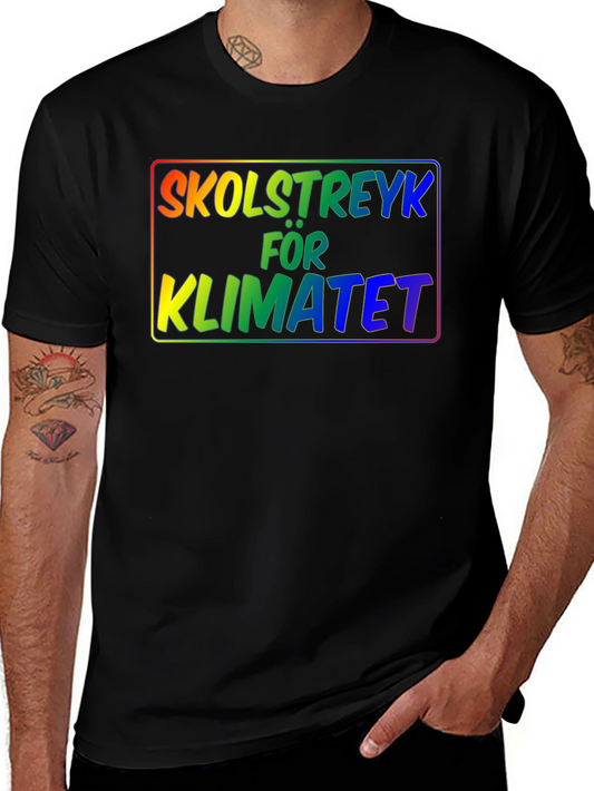 Skolstrejk För Klimatet Graphic Tee - Climate Activism T-Shirt
