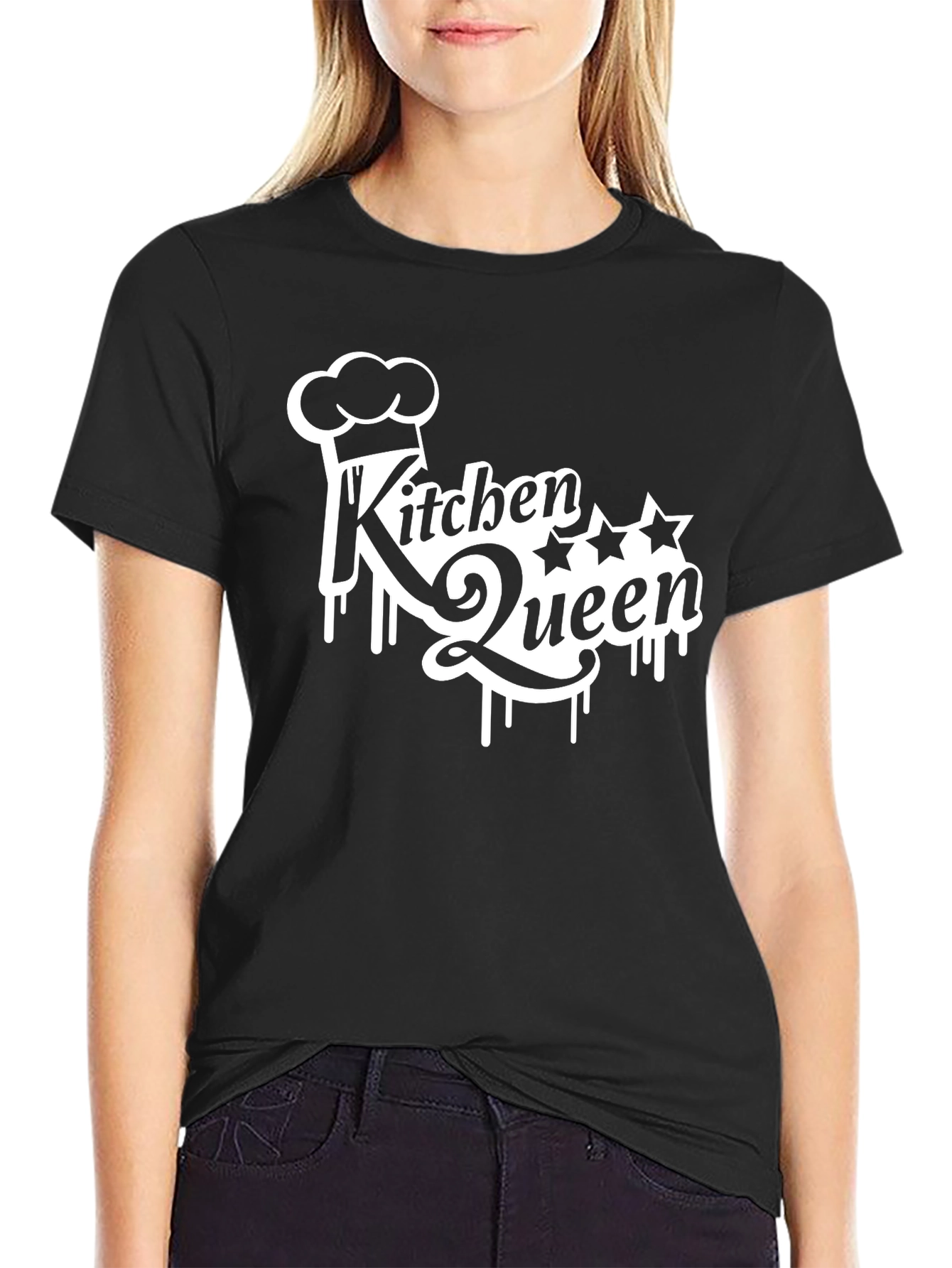 Kitchen Queen Graphic T-Shirt - Black