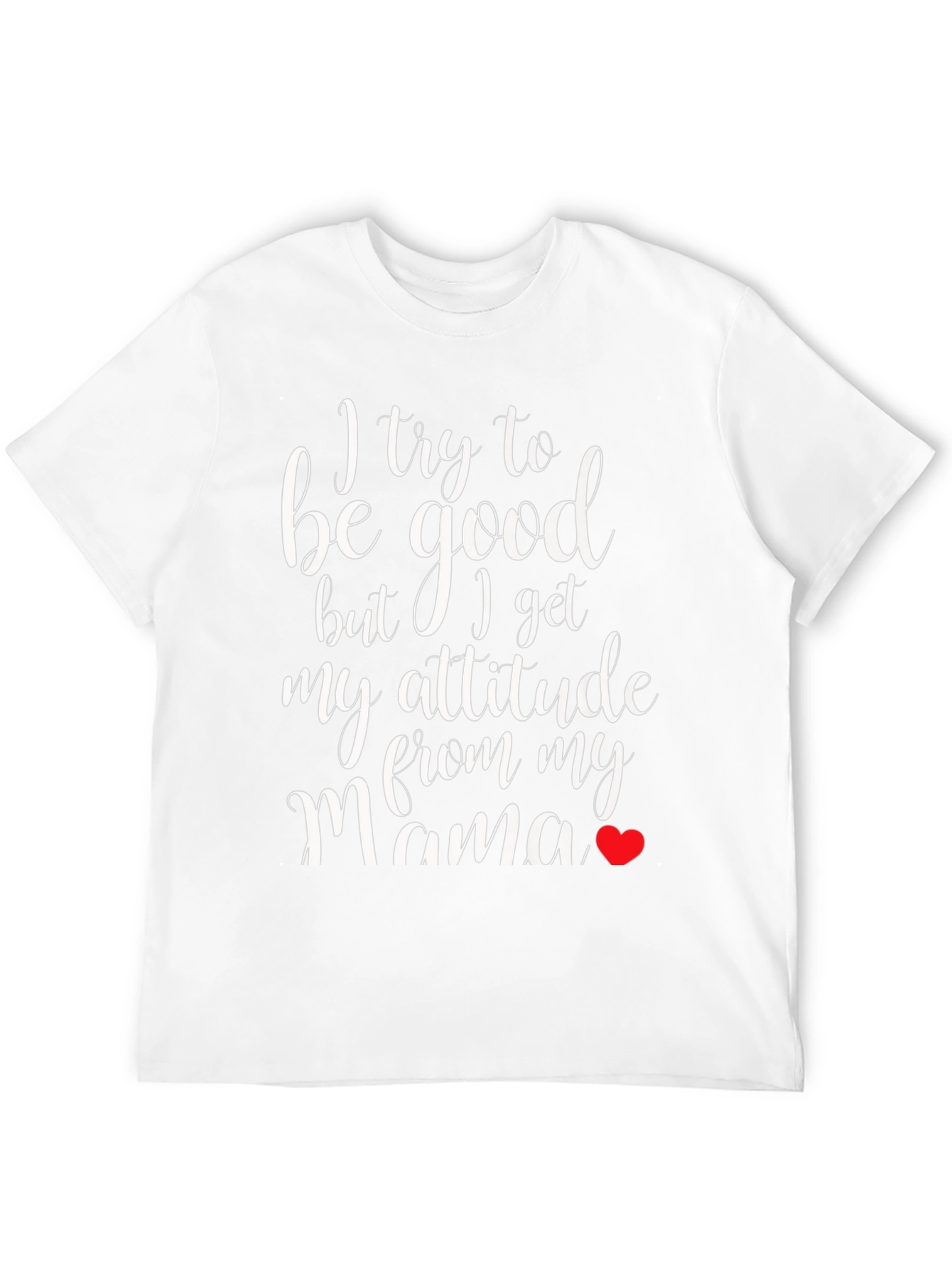 Funny Mamas Attitude Black T-Shirt