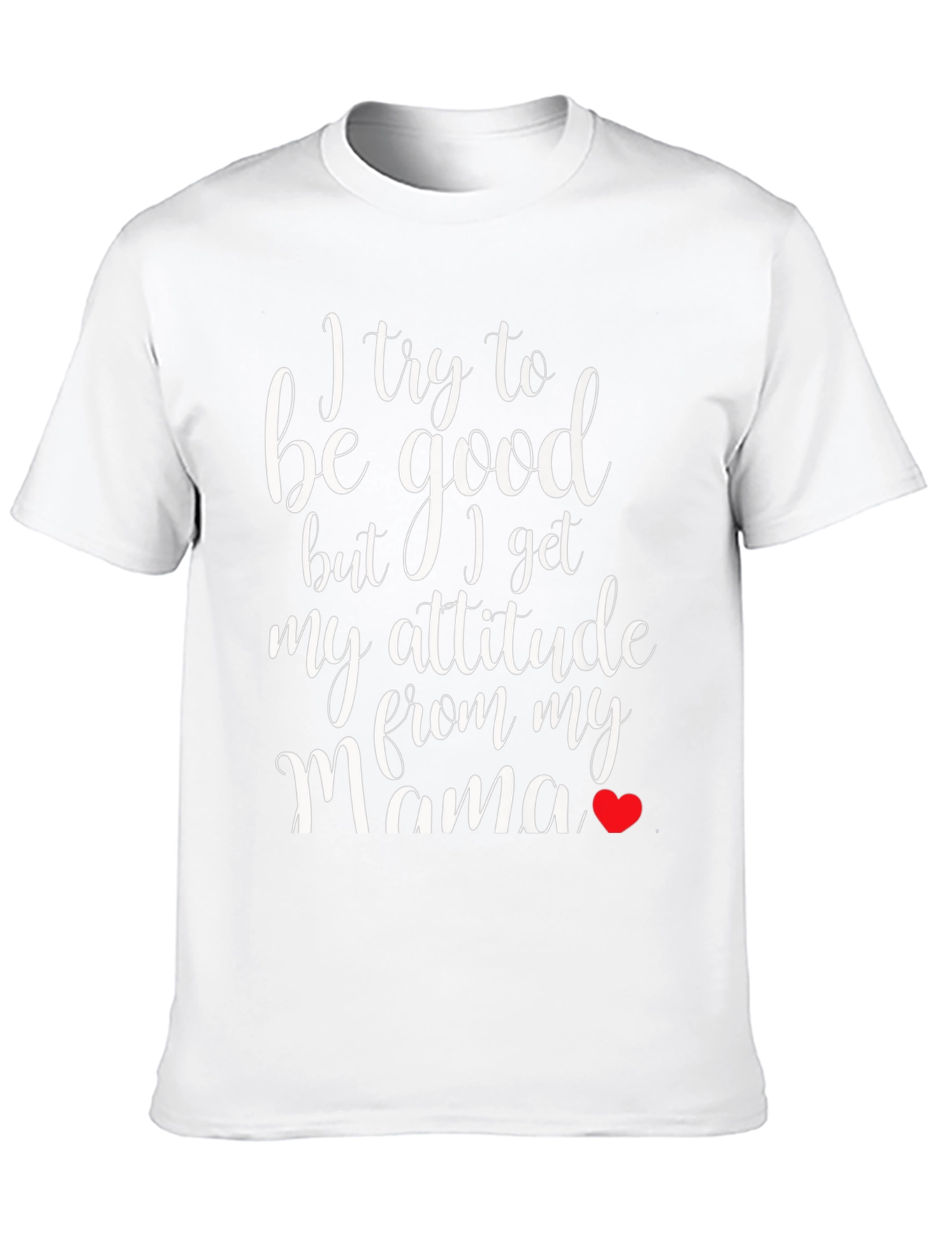 Funny Mamas Attitude Black T-Shirt