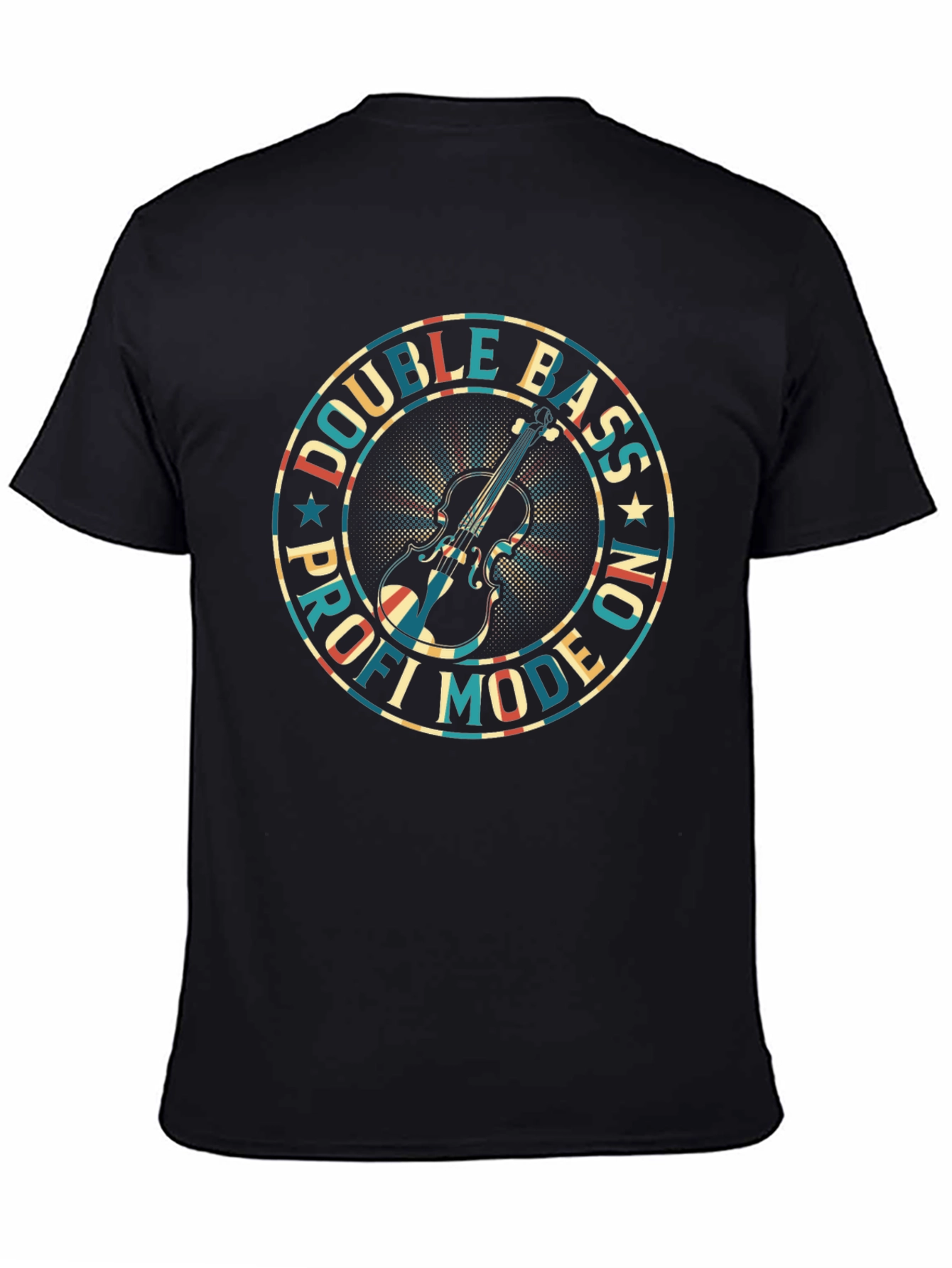 Double Bass Pro Mode On Black T-Shirt