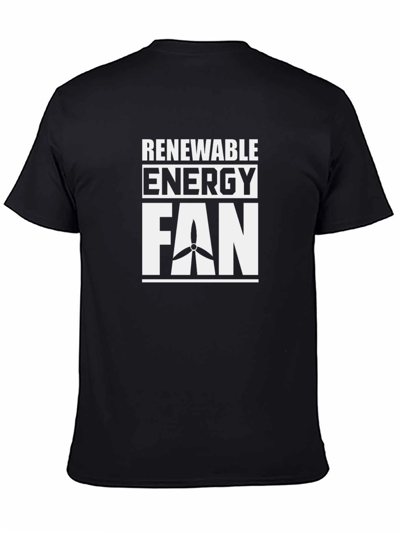 Renewable Energy Fan T-Shirt - Black