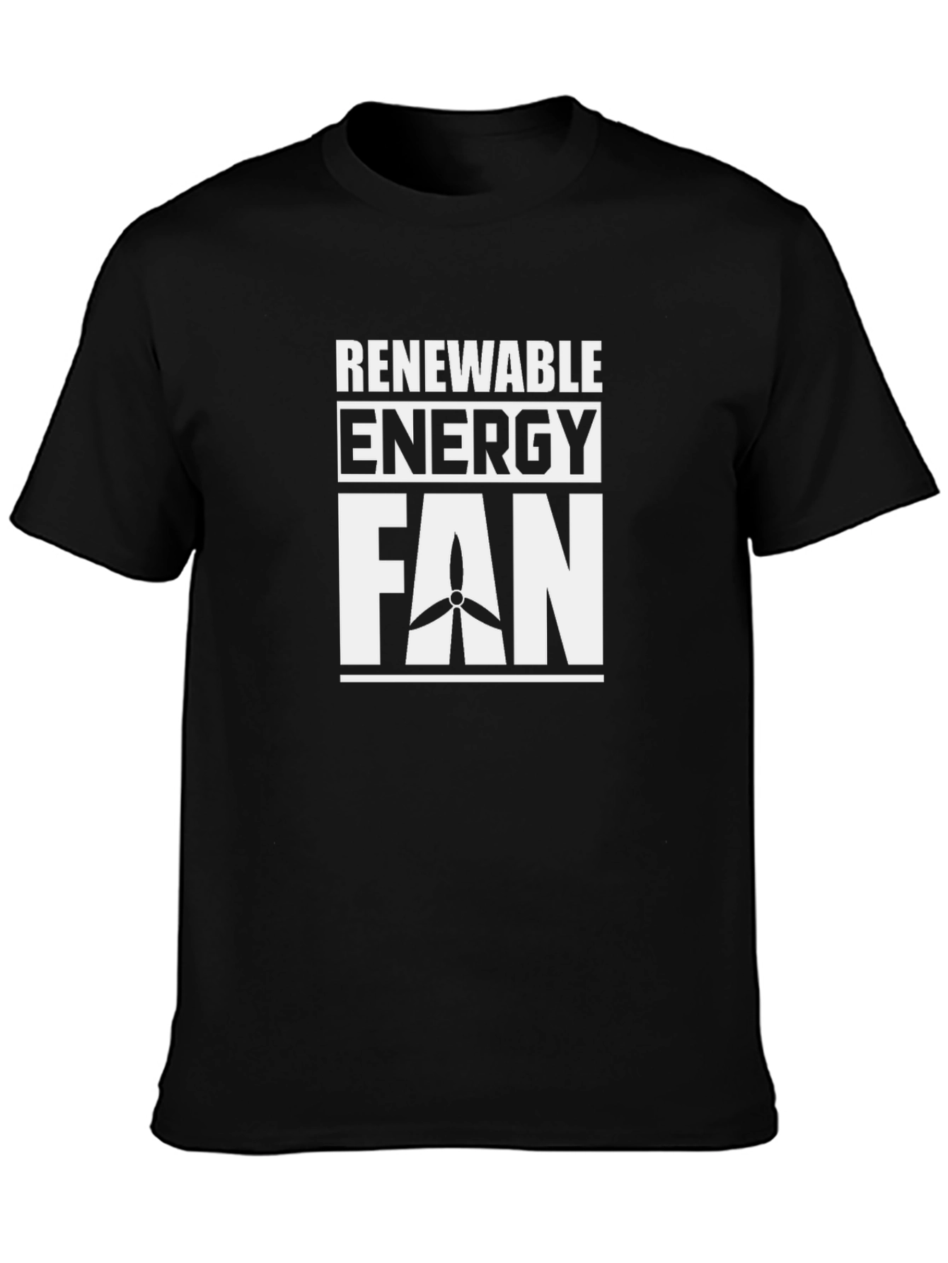 Renewable Energy Fan T-Shirt - Black