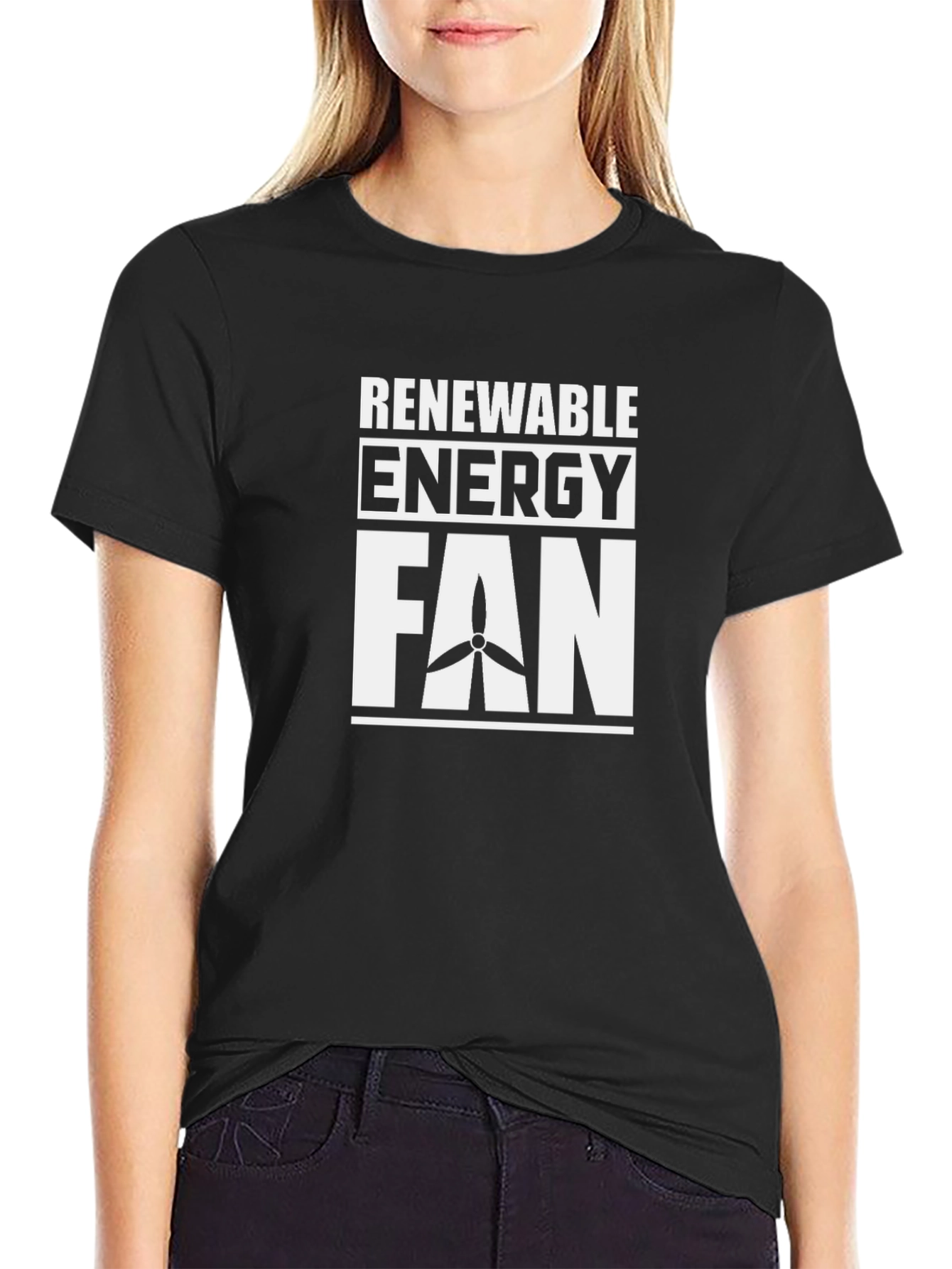 Renewable Energy Fan T-Shirt - Black