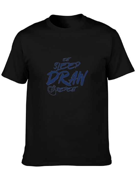 Eat Sleep Draw Repeat Graphic Tee