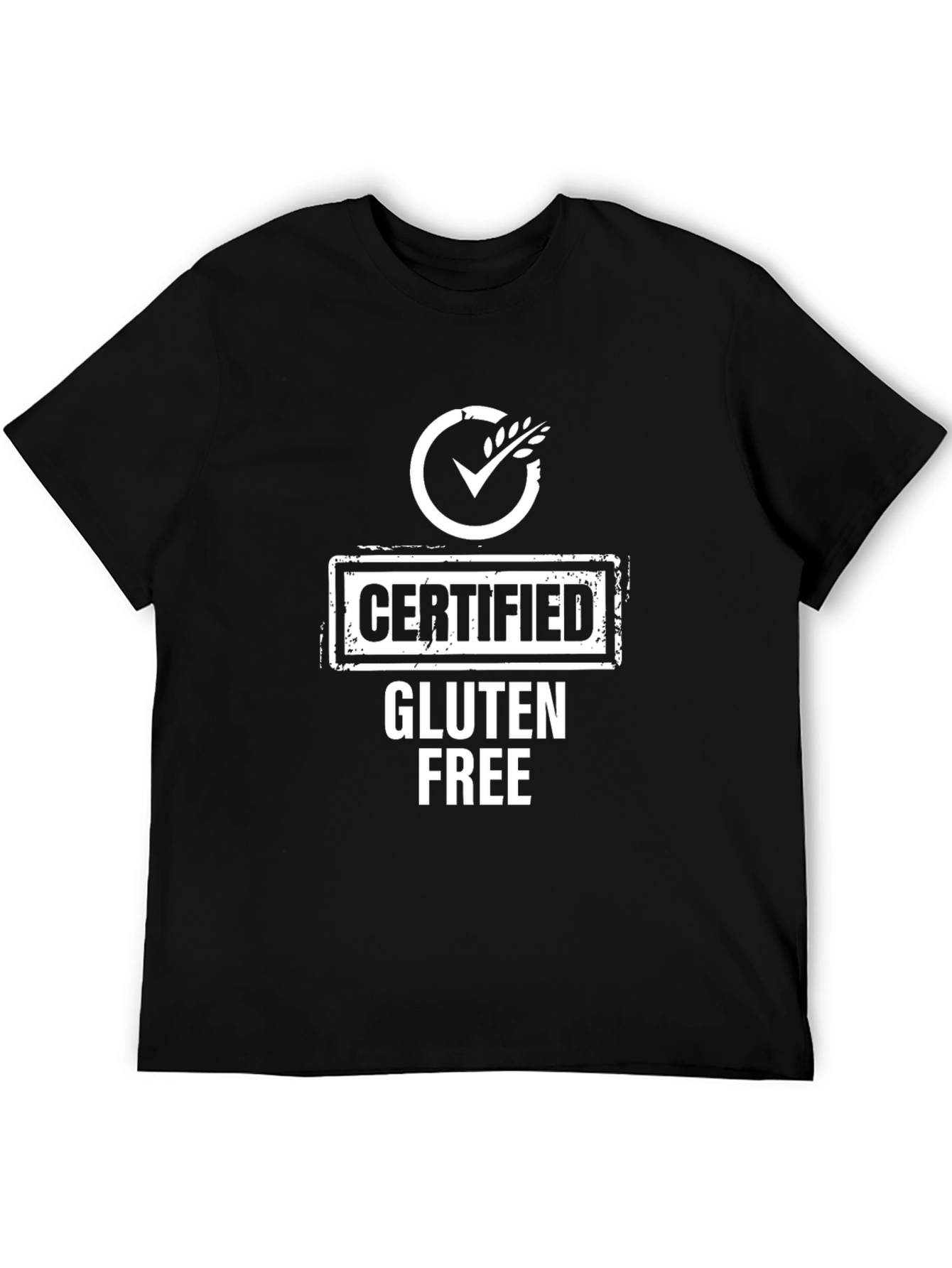 Certified Gluten-Free Black T-Shirt