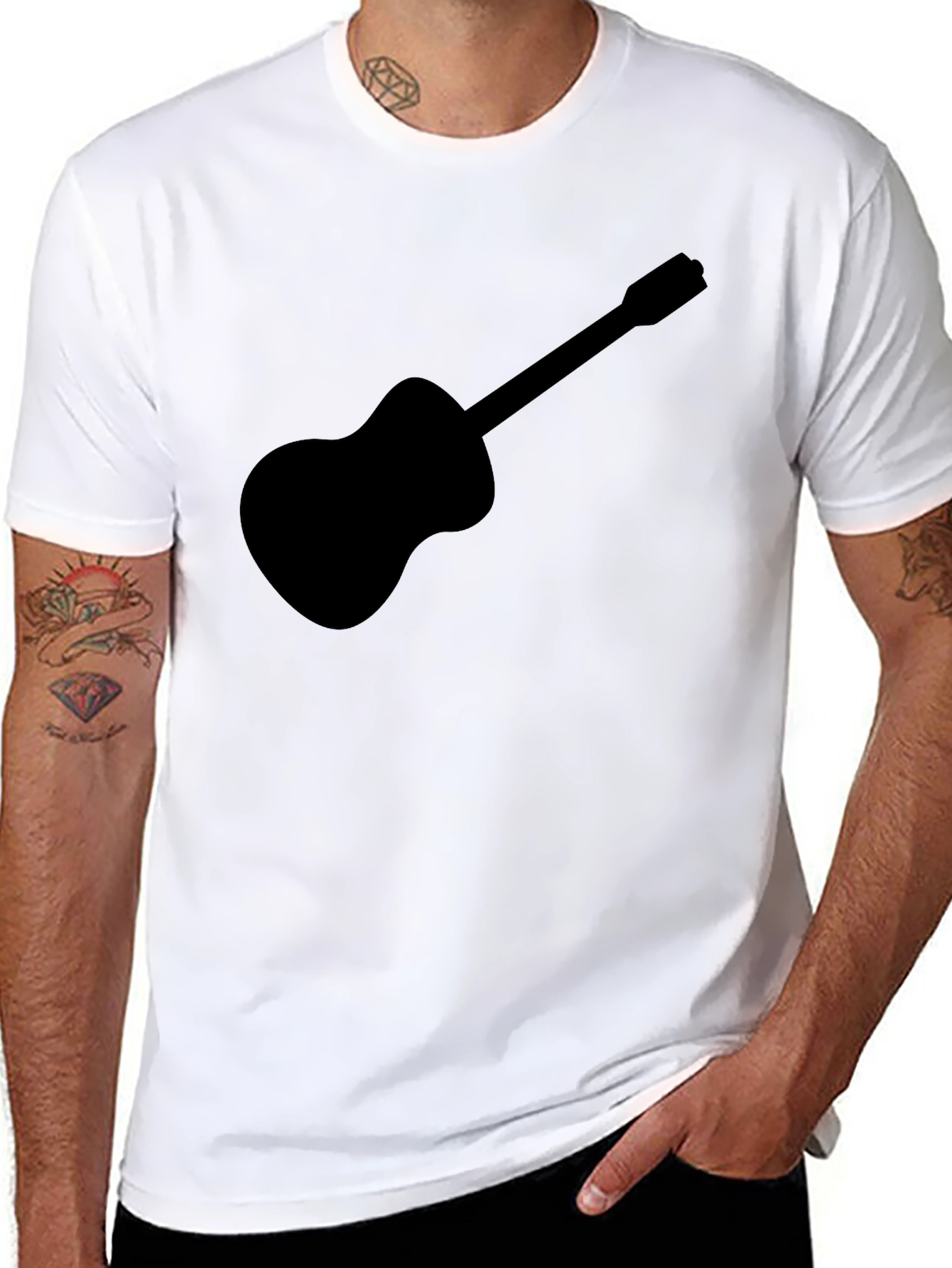 Guitar Graphic Tee - Classic Rock Style
