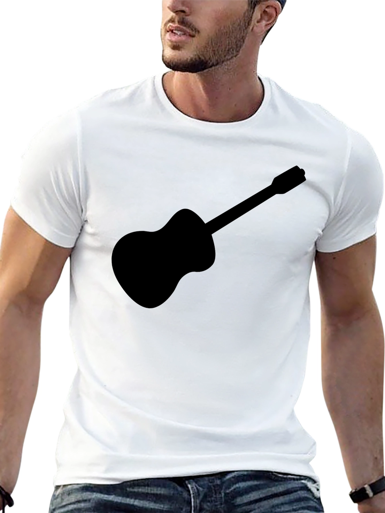 Guitar Graphic Tee - Classic Rock Style