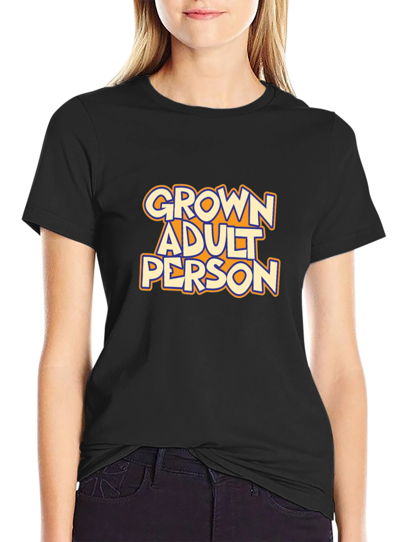 Grown Adult Person Graphic T-Shirt