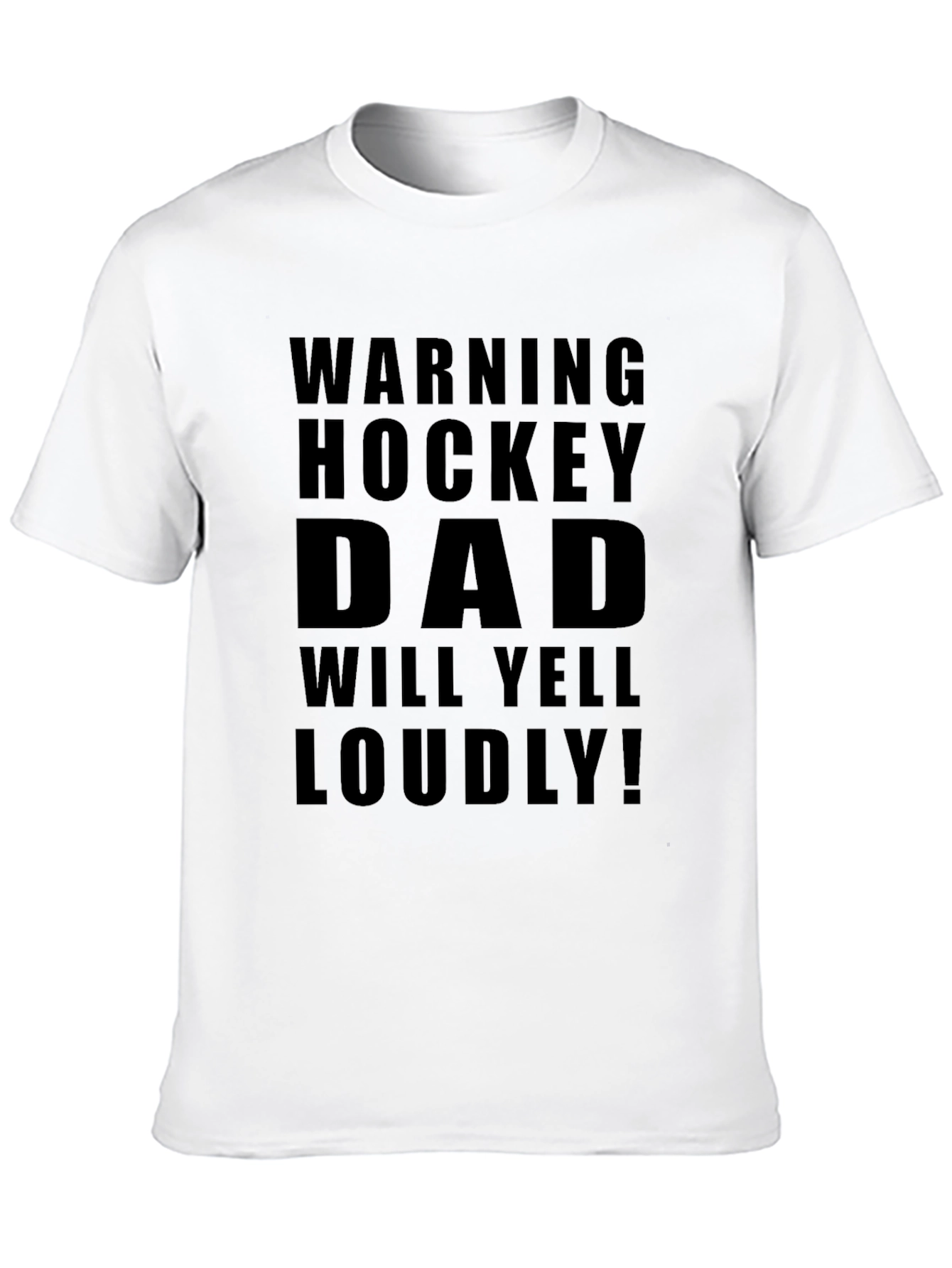 Warning Hockey Dad T-Shirt - Loud Supporter Tee