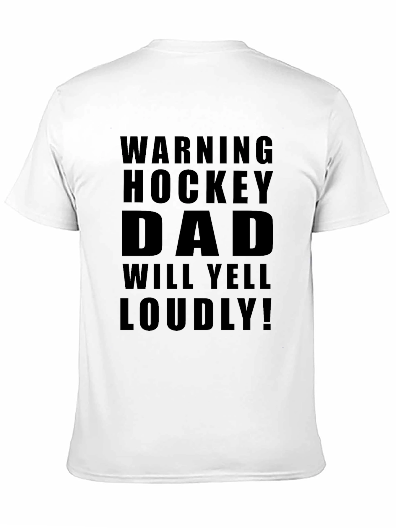 Warning Hockey Dad T-Shirt - Loud Supporter Tee