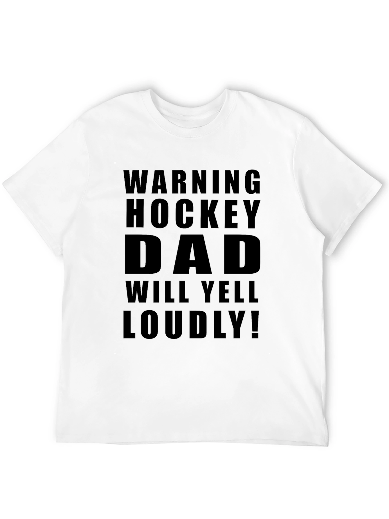 Warning Hockey Dad T-Shirt - Loud Supporter Tee
