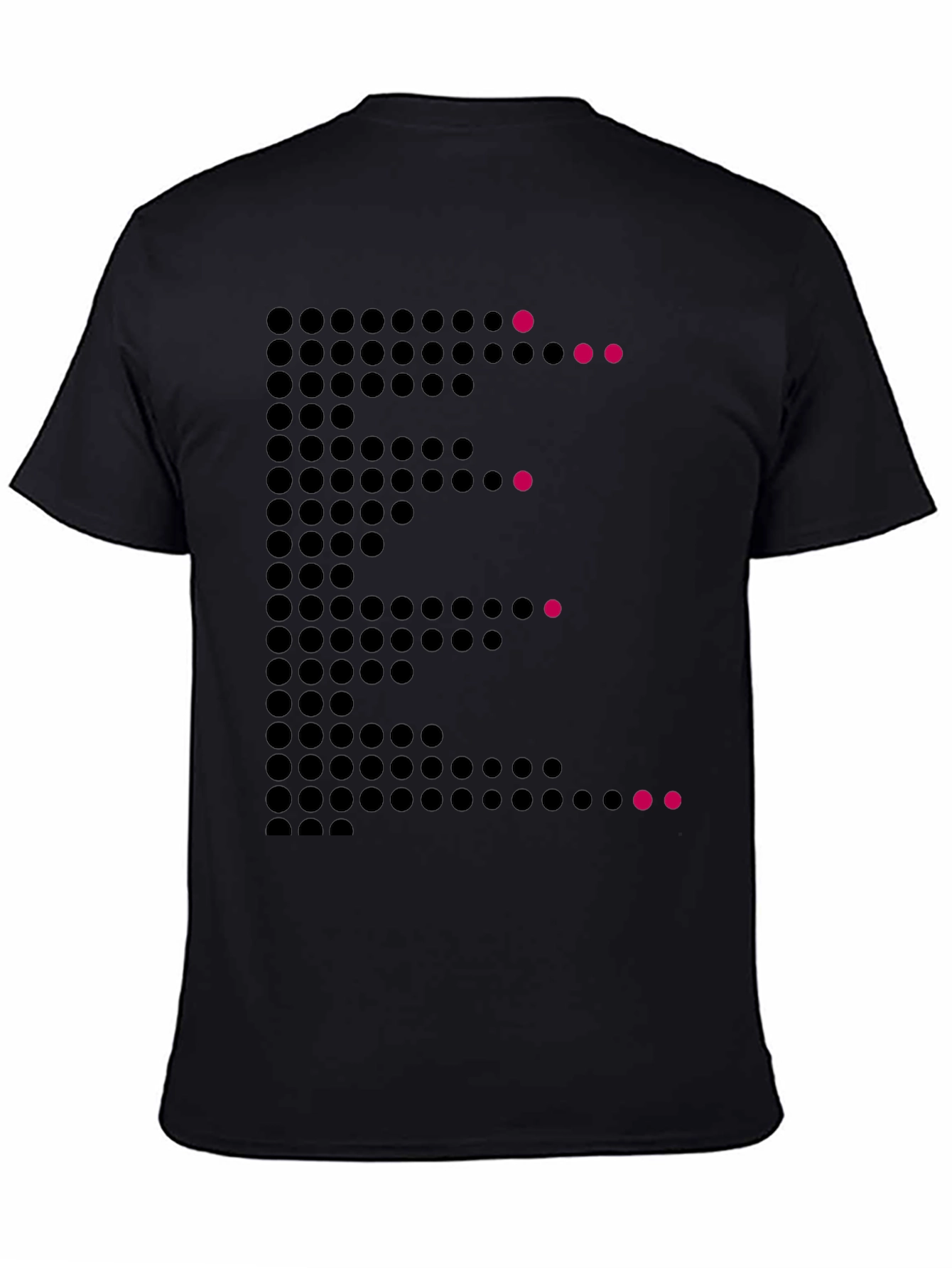 Dot Matrix E Graphic Tee - Modern Mens T-Shirt