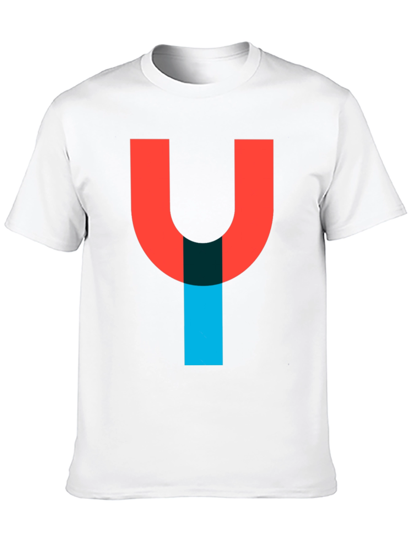 Modern Letter Y Graphic Tee - Casual Style
