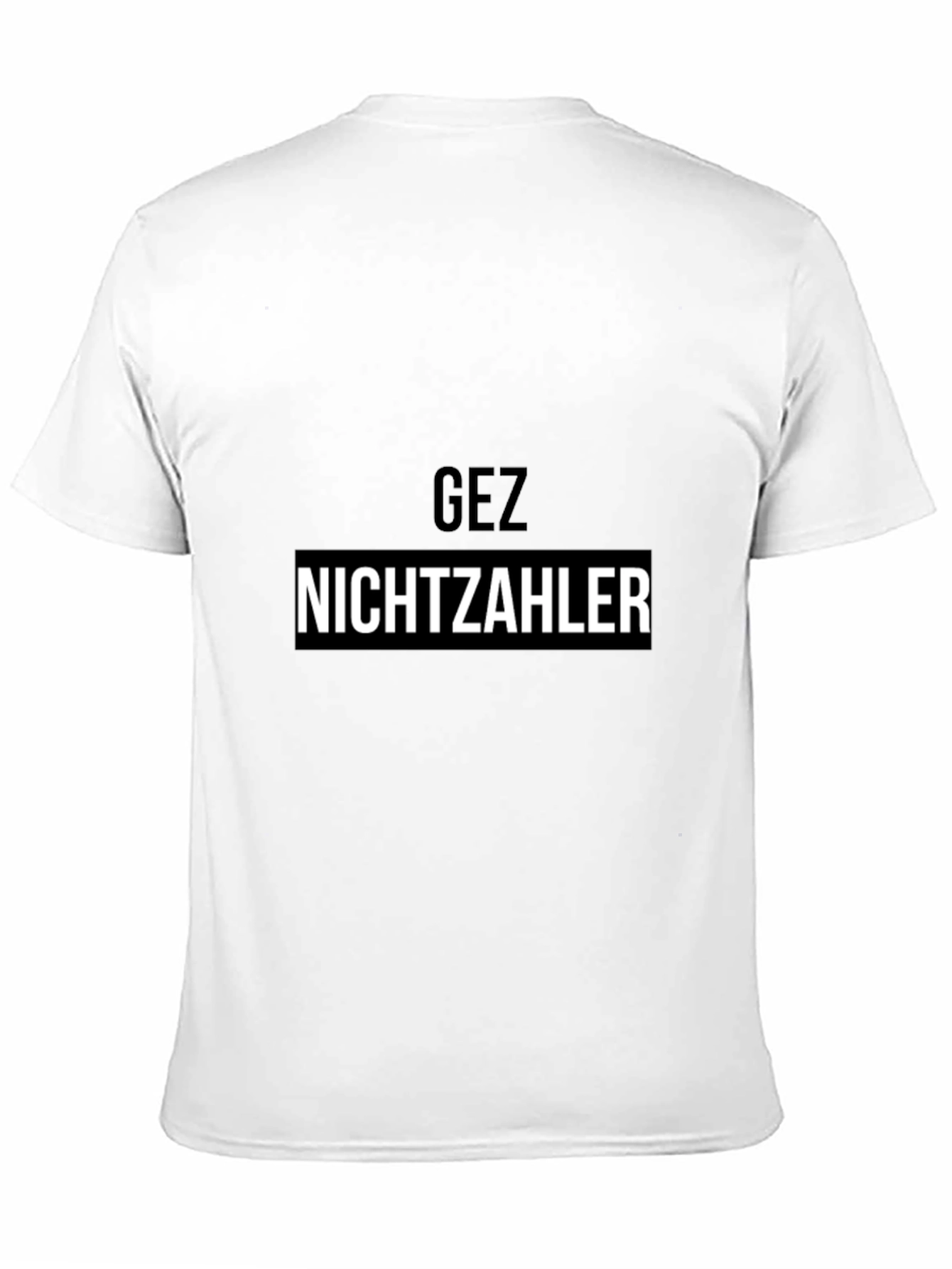 GEZ Nichtzahler Black T-Shirt - Bold Statement Tee