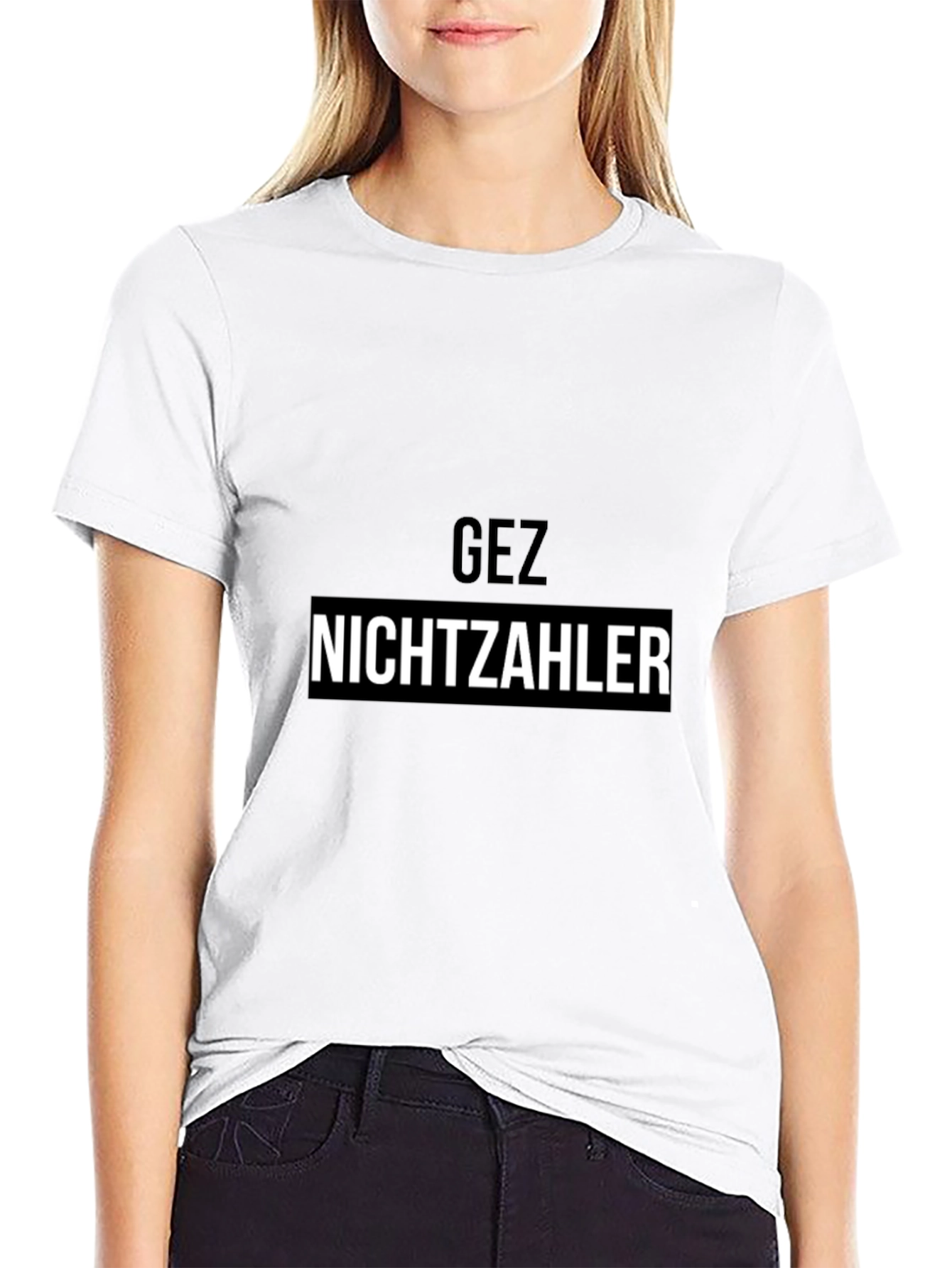 GEZ Nichtzahler Black T-Shirt - Bold Statement Tee