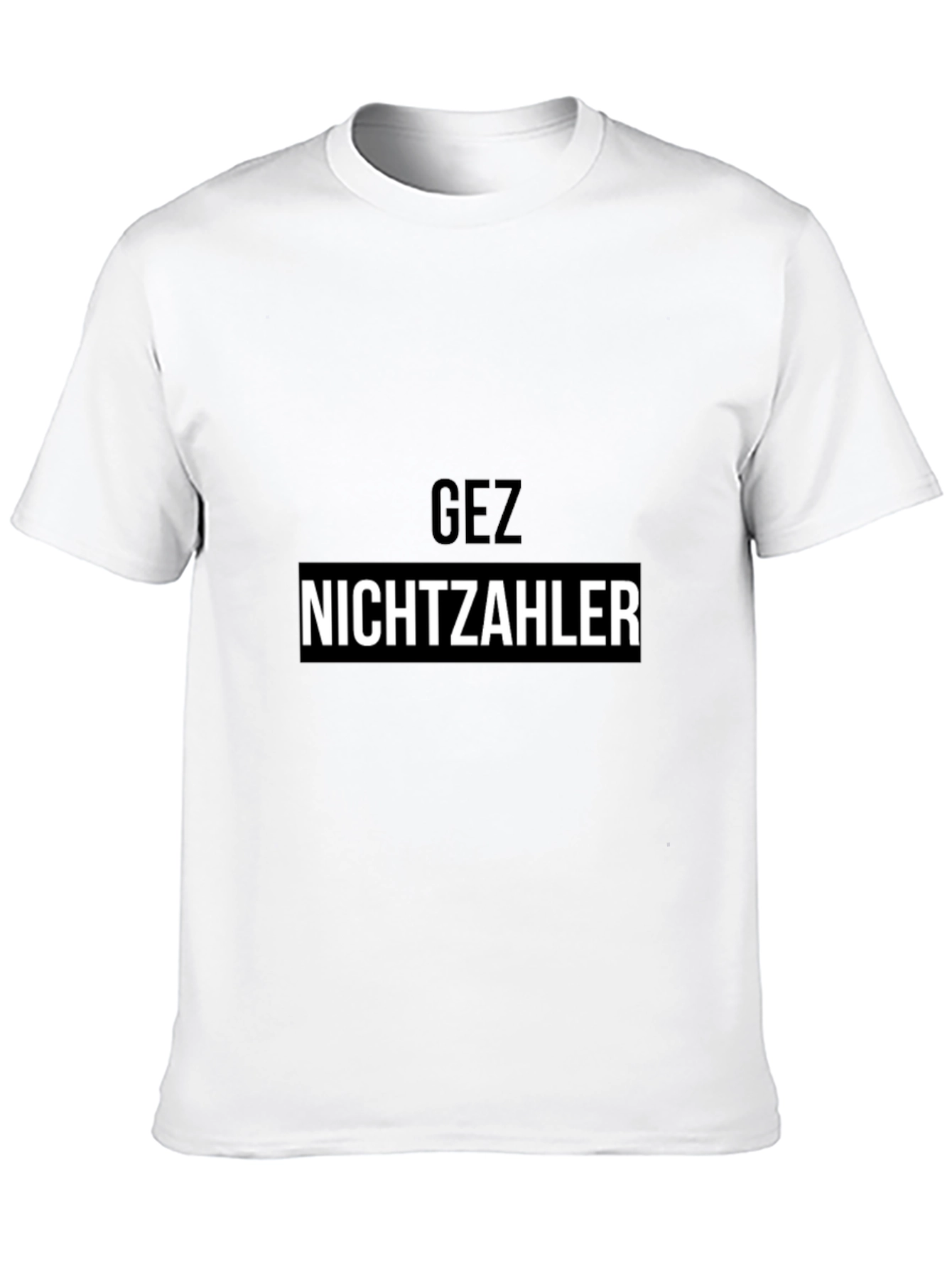 GEZ Nichtzahler Black T-Shirt - Bold Statement Tee