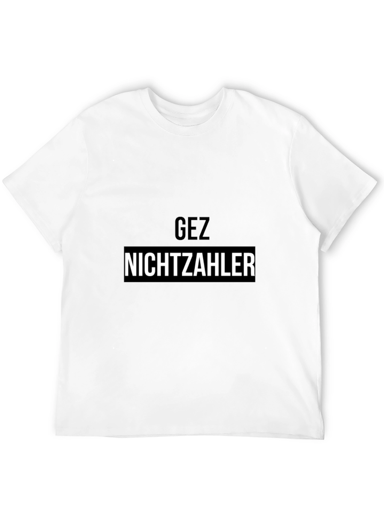 GEZ Nichtzahler Black T-Shirt - Bold Statement Tee