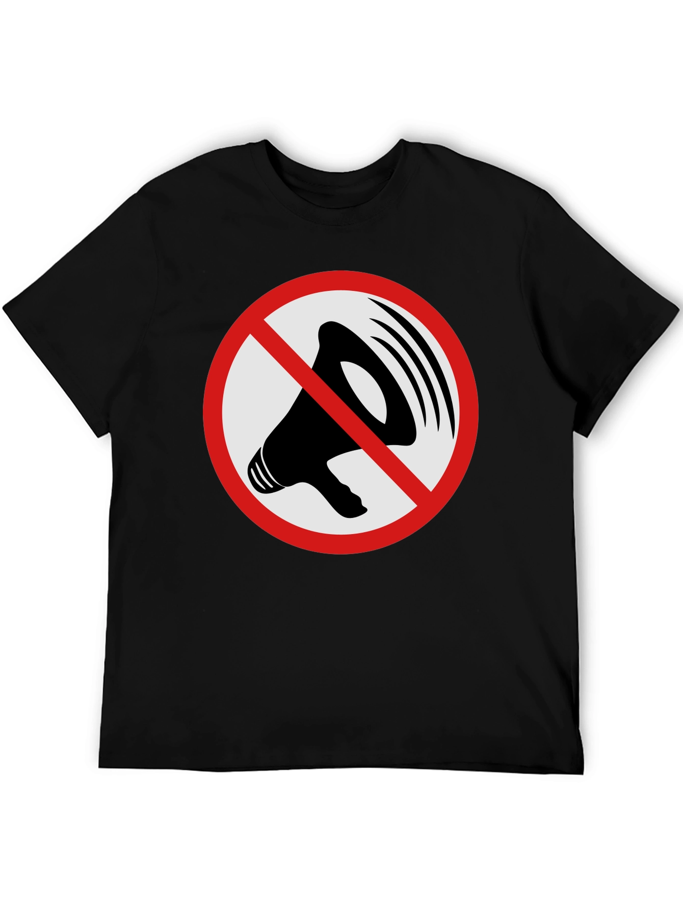 Speak Out Mens Graphic Tee - Black