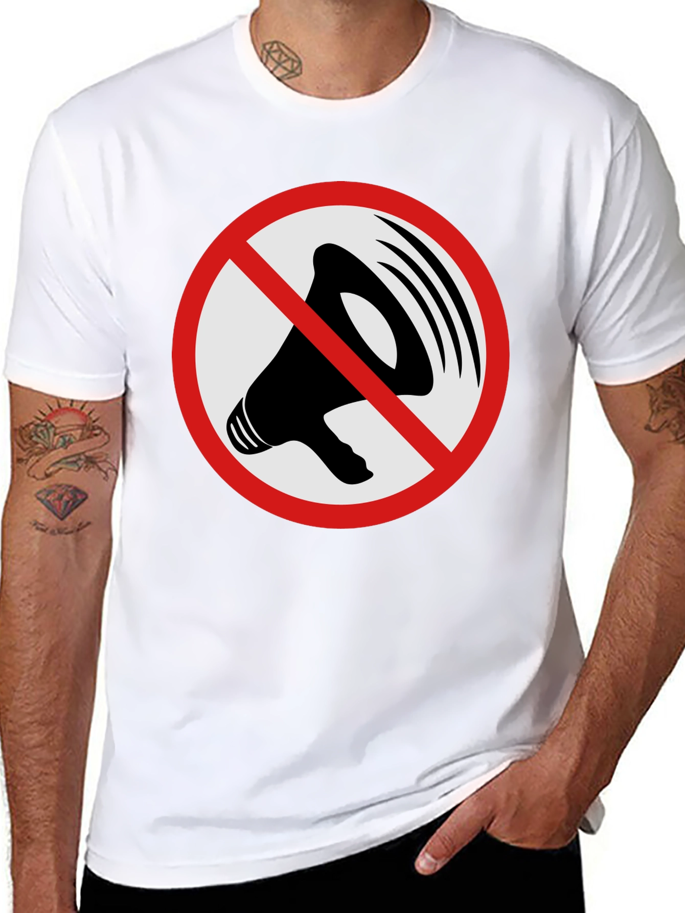 Speak Out Mens Graphic Tee - Black