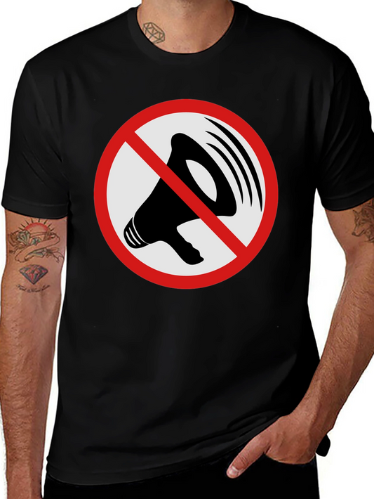 Speak Out Mens Graphic Tee - Black