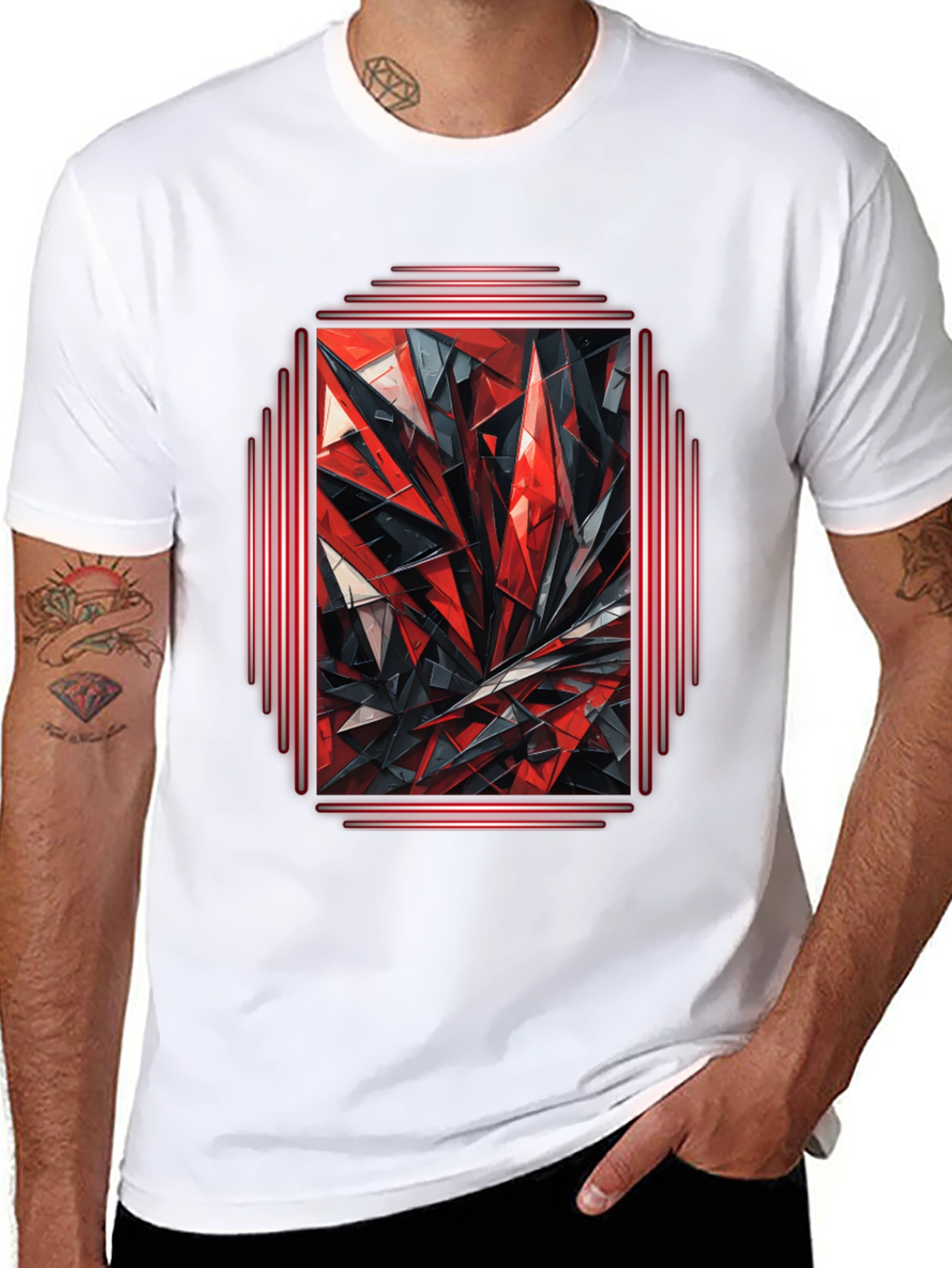 Abstract Geometric Graphic Tee