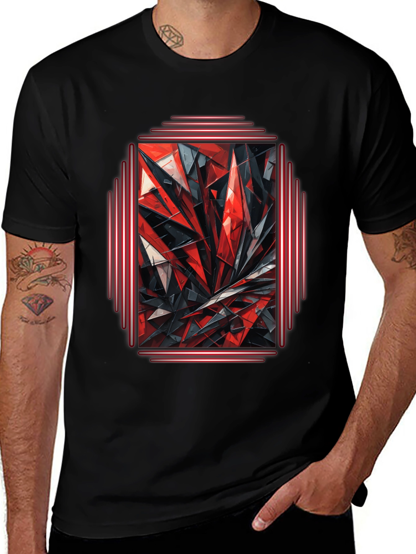 Abstract Geometric Graphic Tee