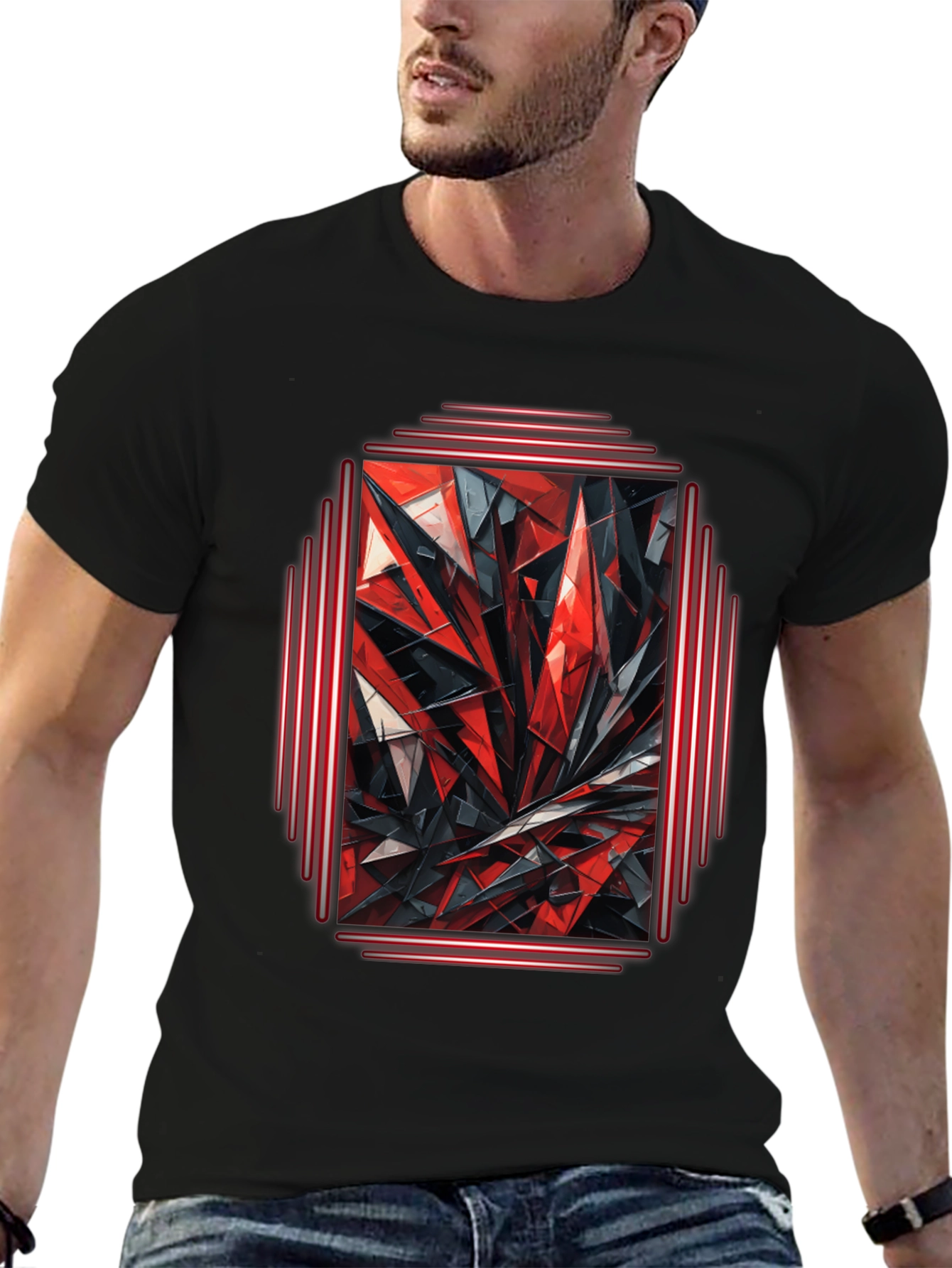 Abstract Geometric Graphic Tee