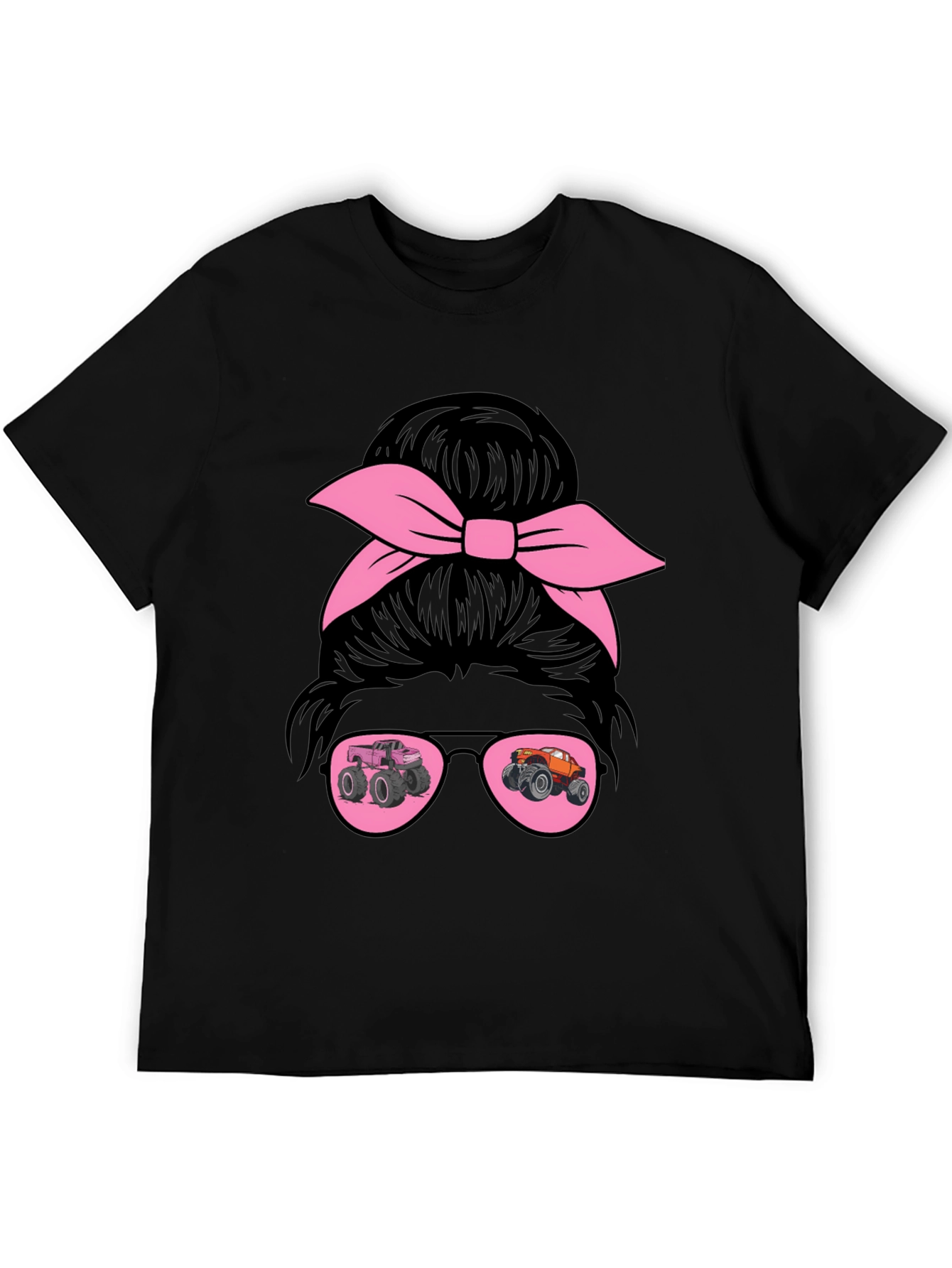 Monster Truck Messy Bun T-Shirt