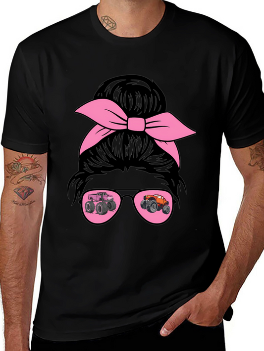 Monster Truck Messy Bun T-Shirt