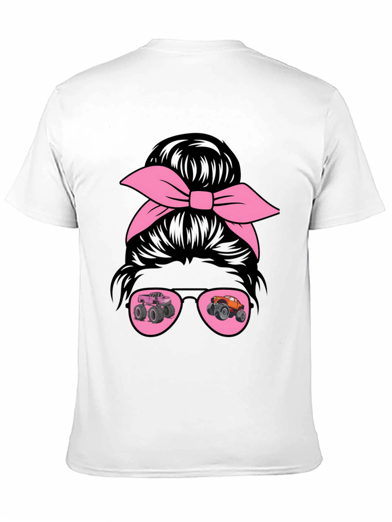 Monster Truck Messy Bun T-Shirt