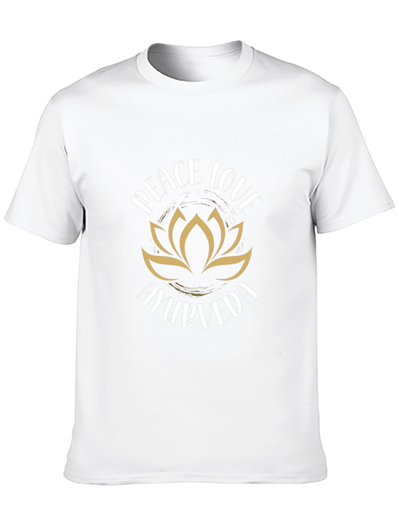Peace Love Ayurveda Black T-Shirt