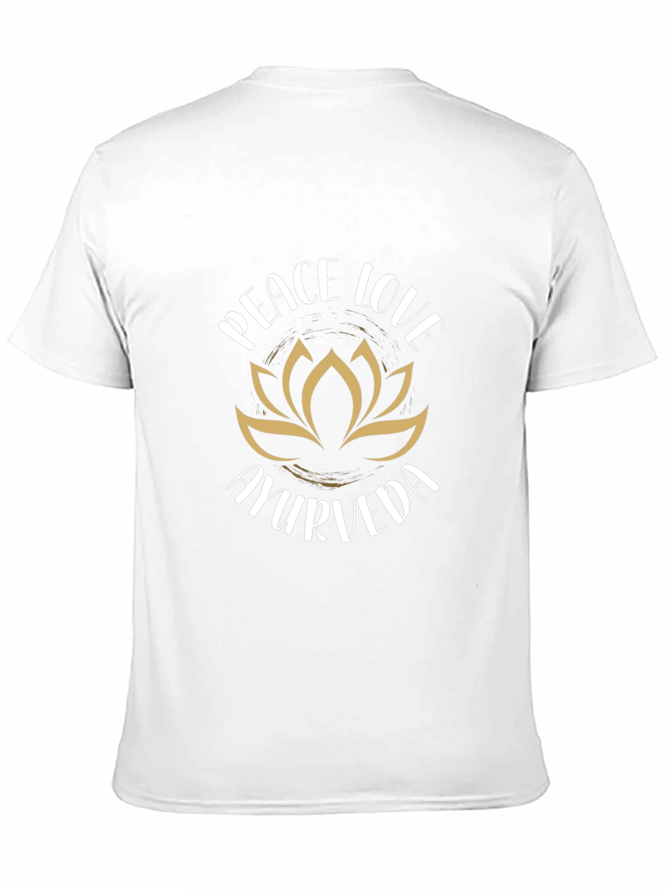 Peace Love Ayurveda Black T-Shirt