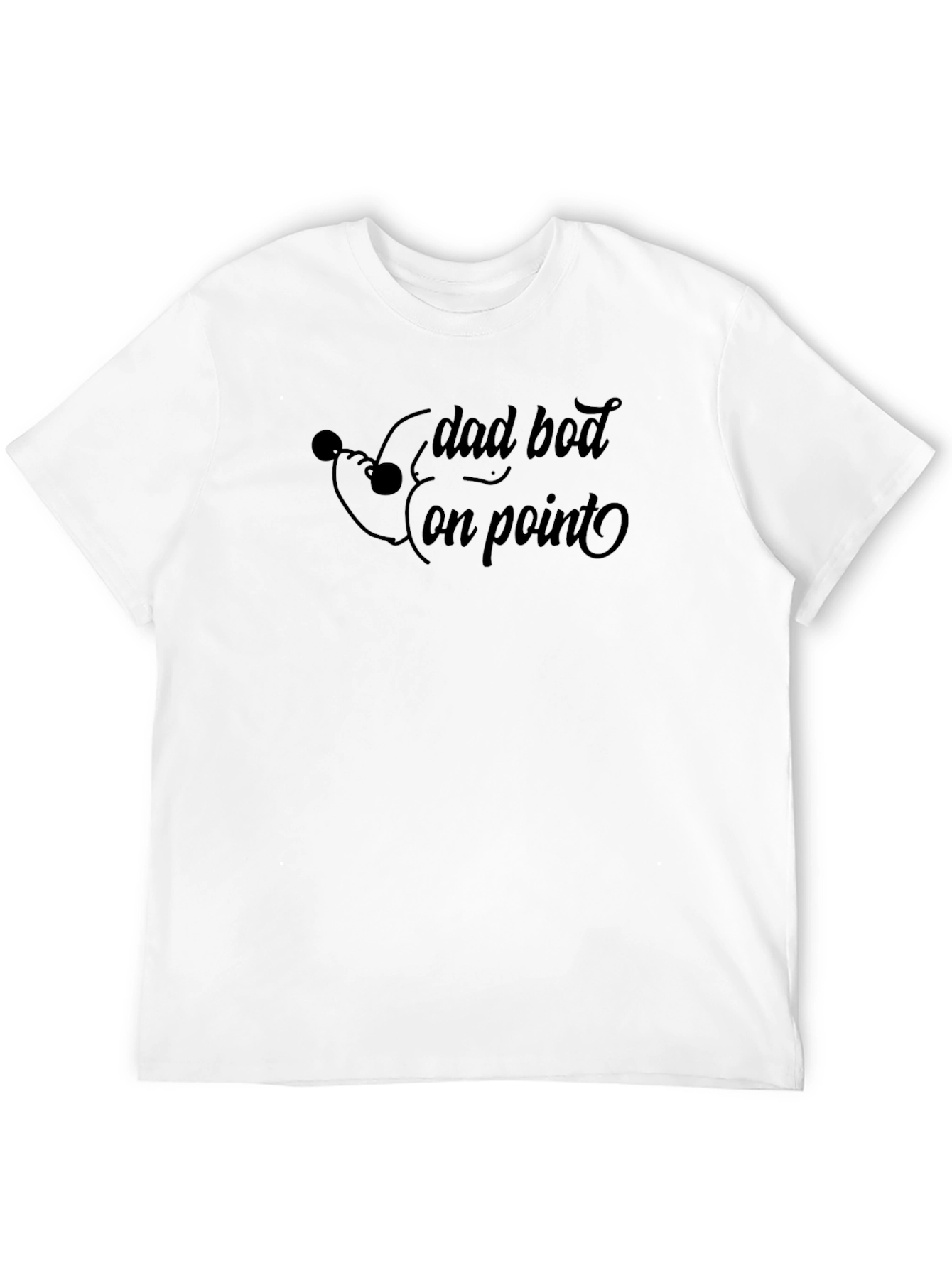 Dad Bod On Point Mens Black T-Shirt