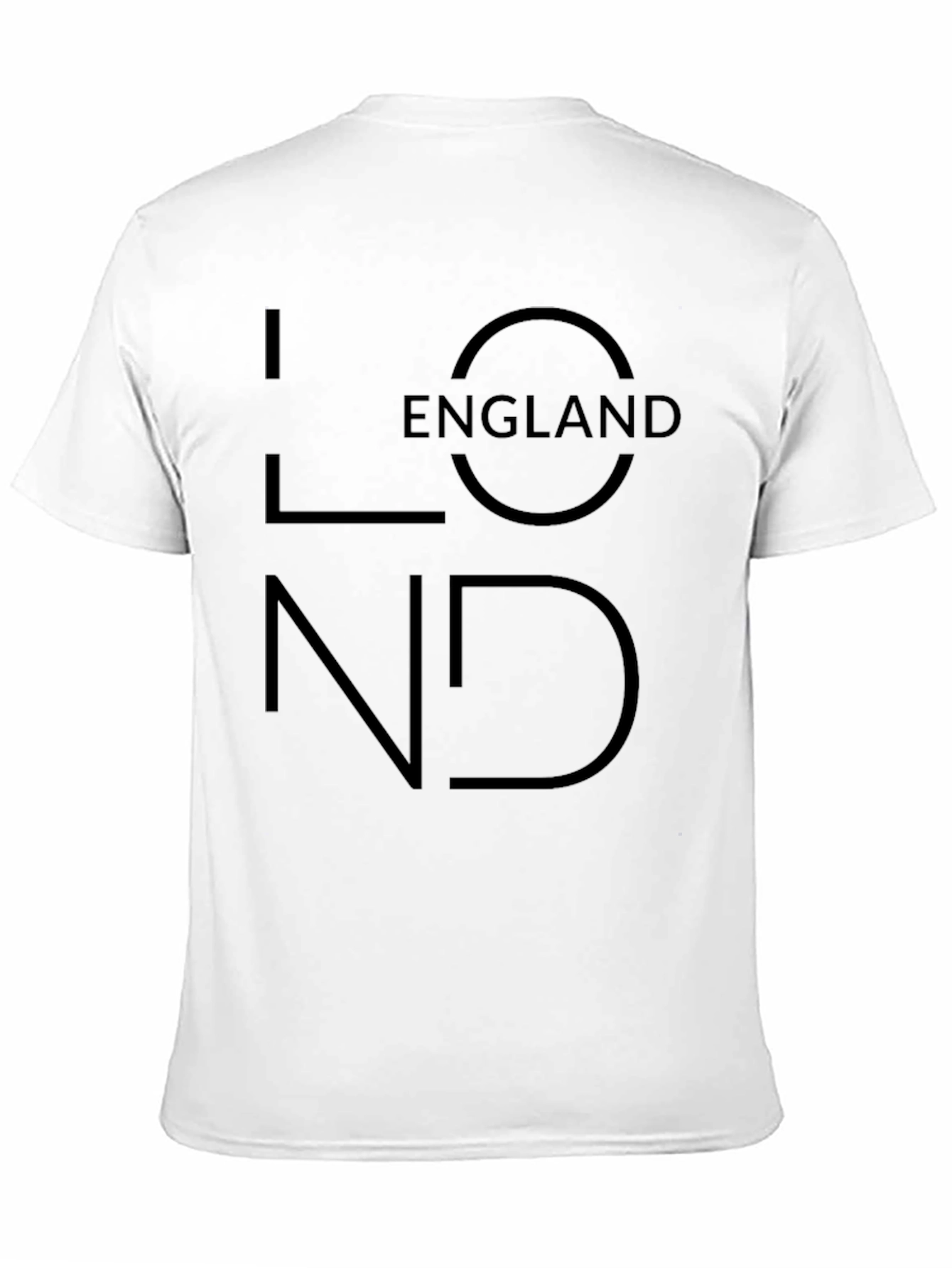 London England Graphic Print Black T-Shirt