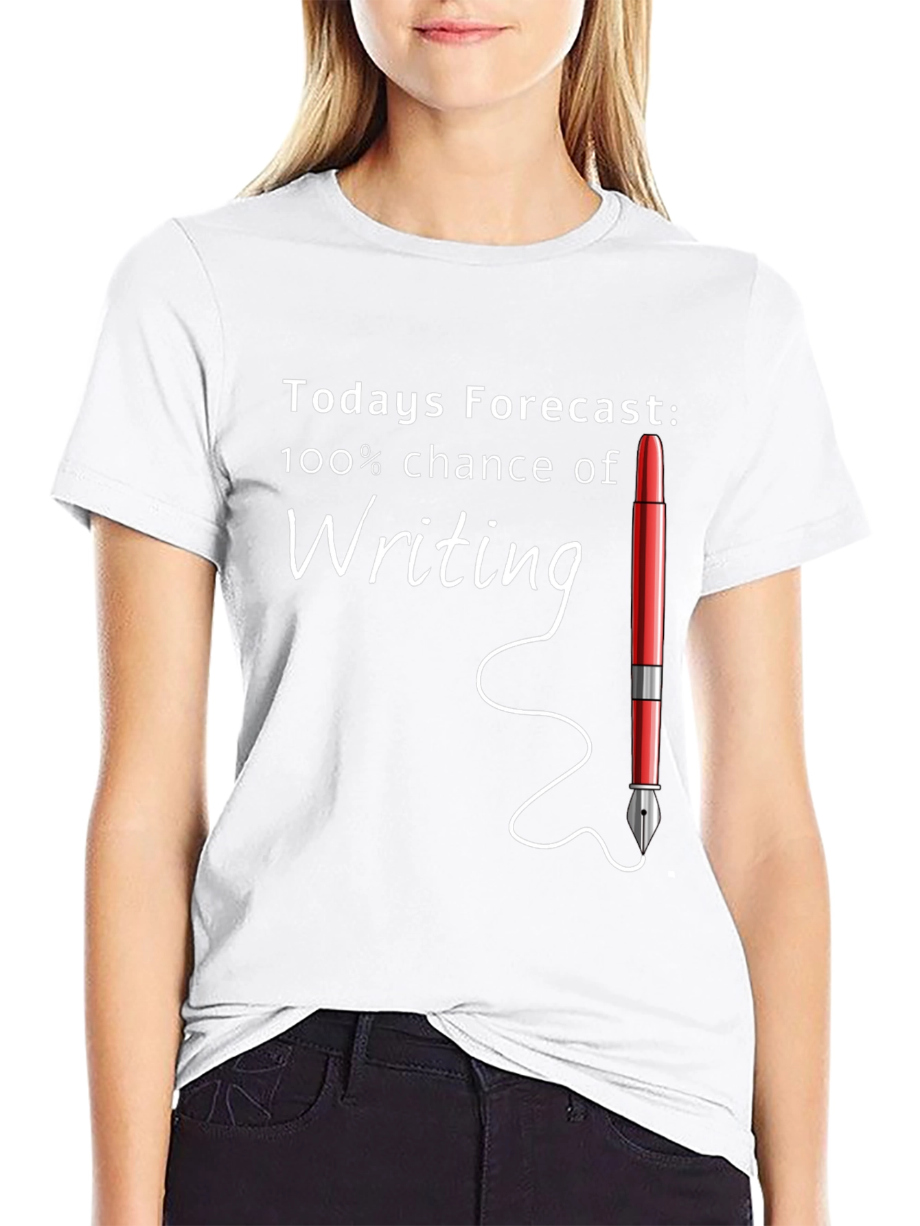Todays Forecast: Writing Graphic Tee