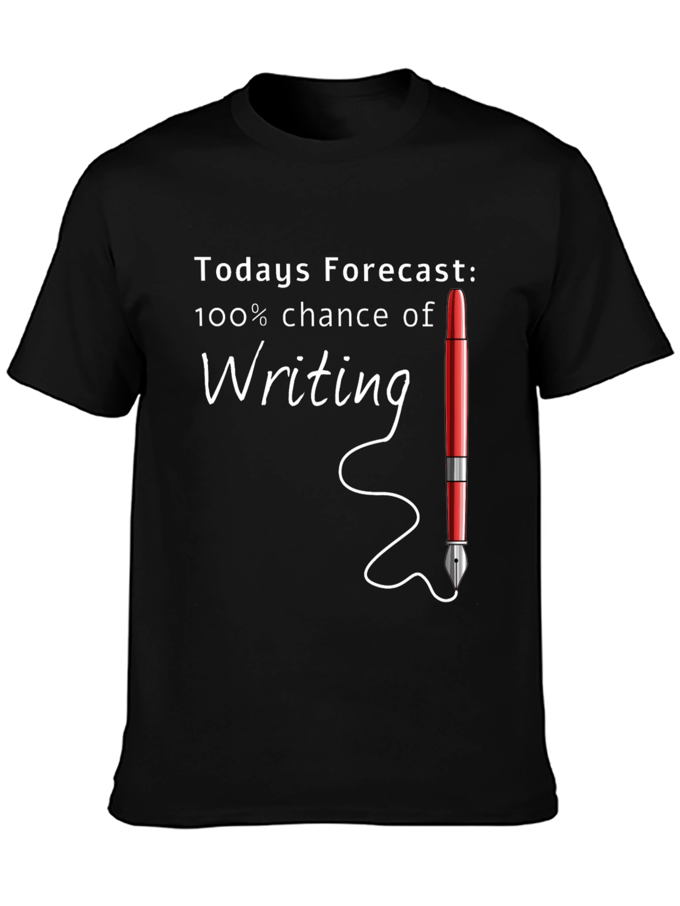 Todays Forecast: Writing Graphic Tee