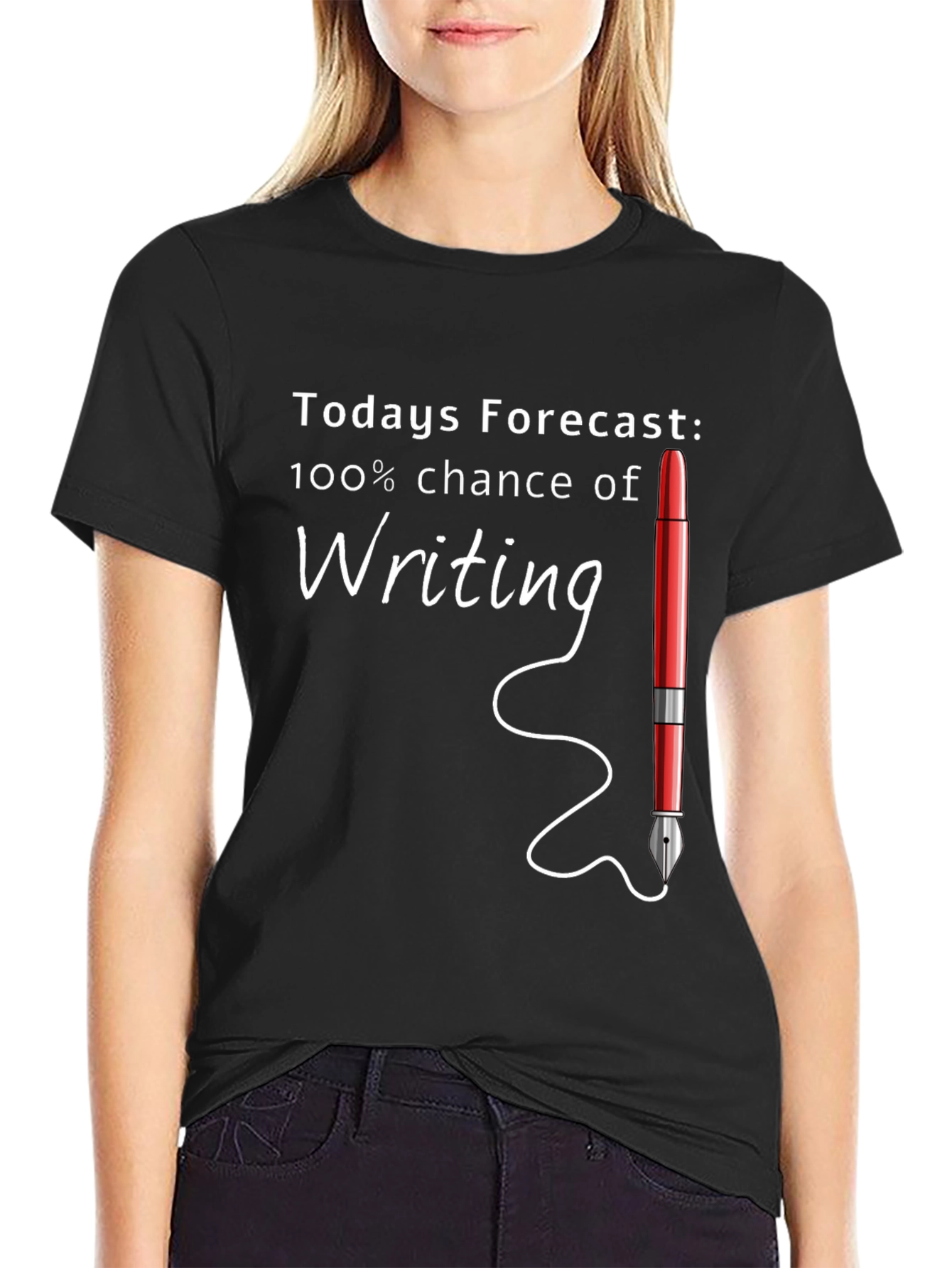 Todays Forecast: Writing Graphic Tee