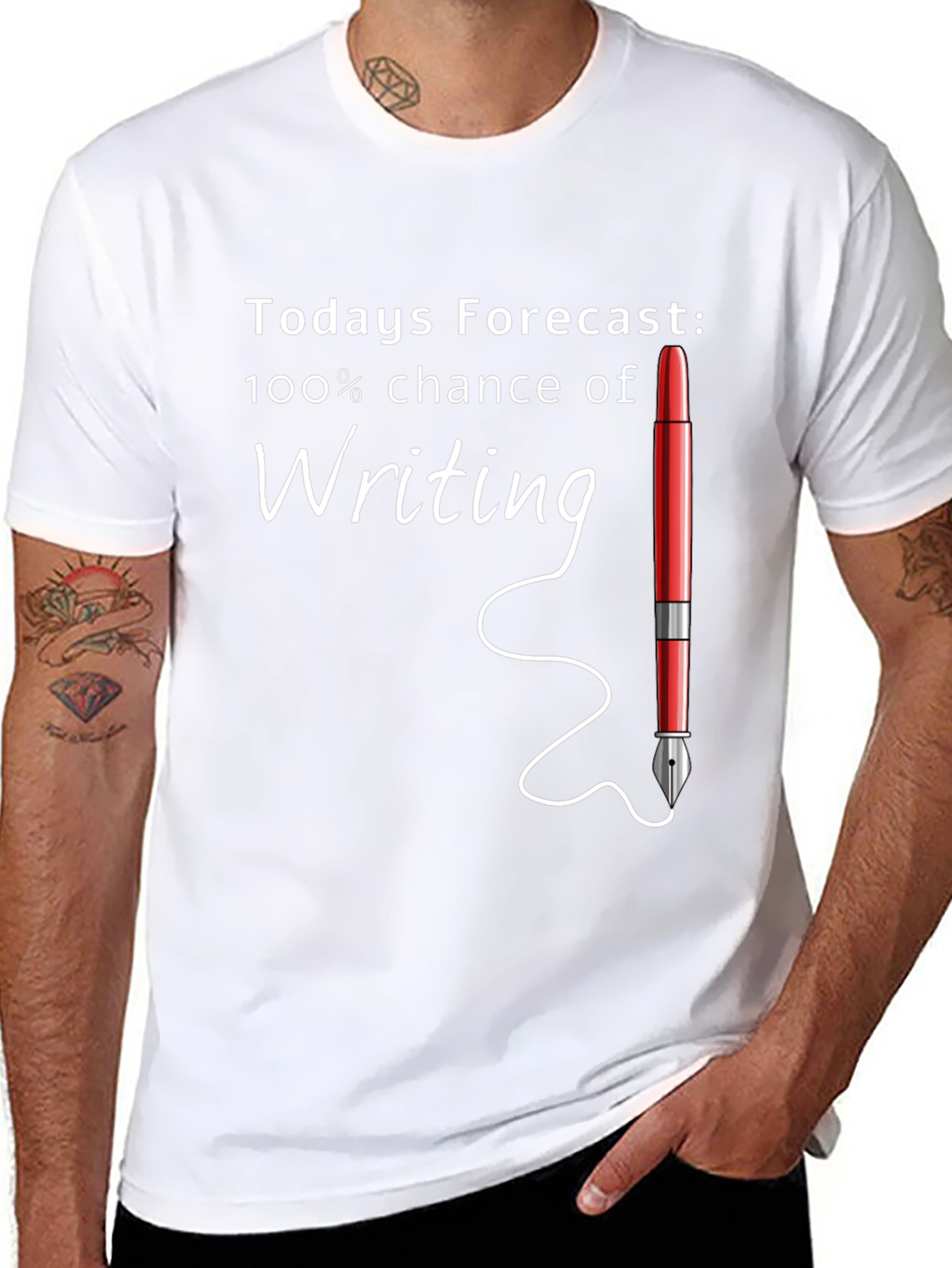 Todays Forecast: Writing Graphic Tee