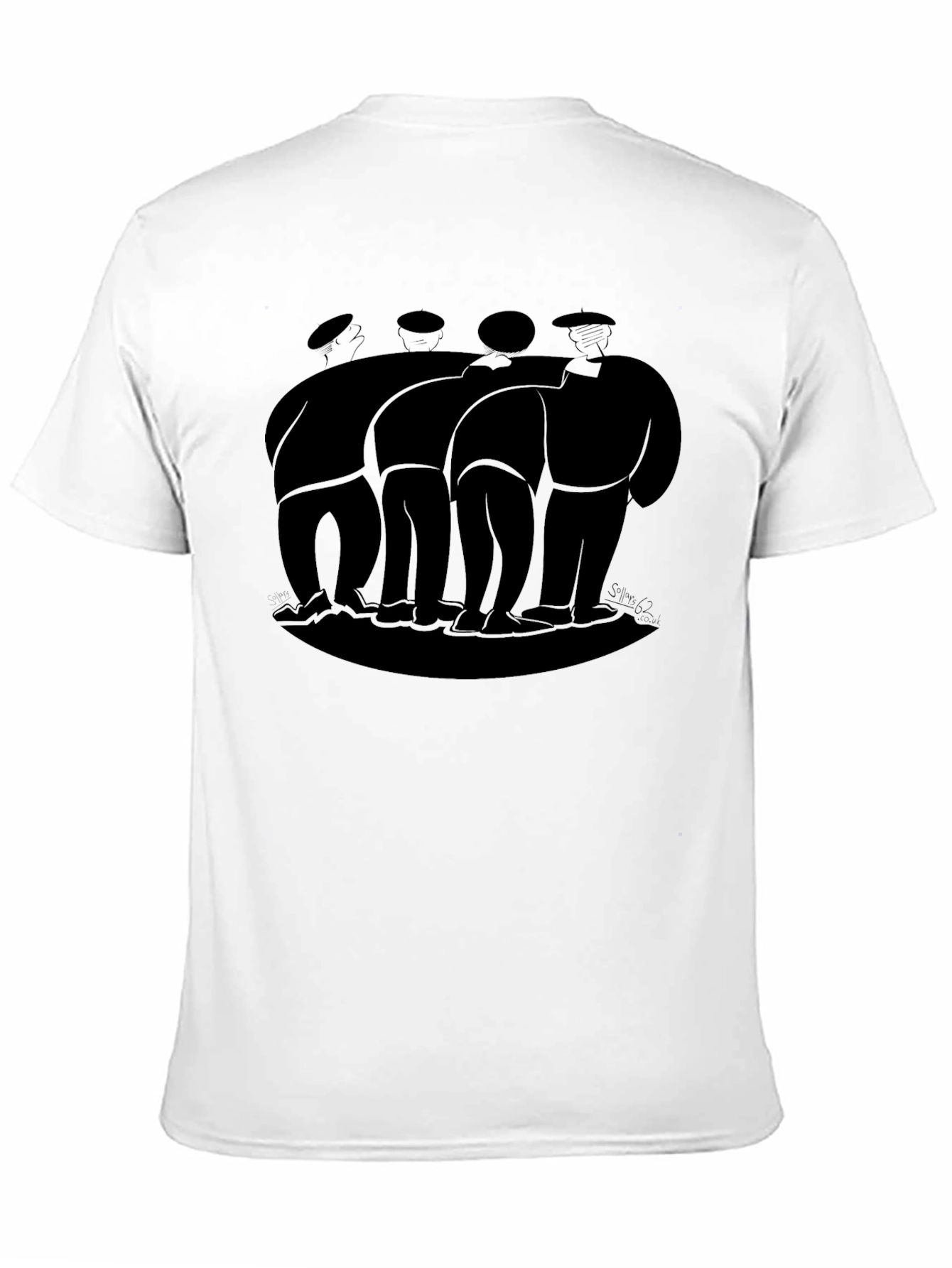 Black Graphic Tee - Basque Pelota Players