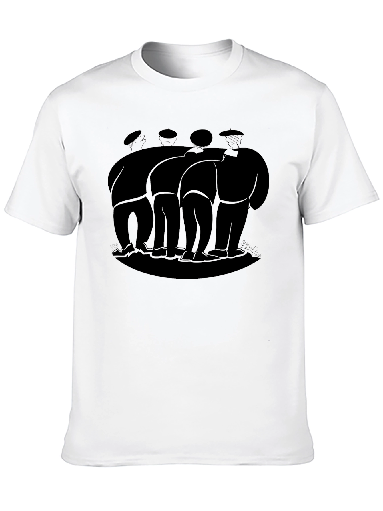 Black Graphic Tee - Basque Pelota Players