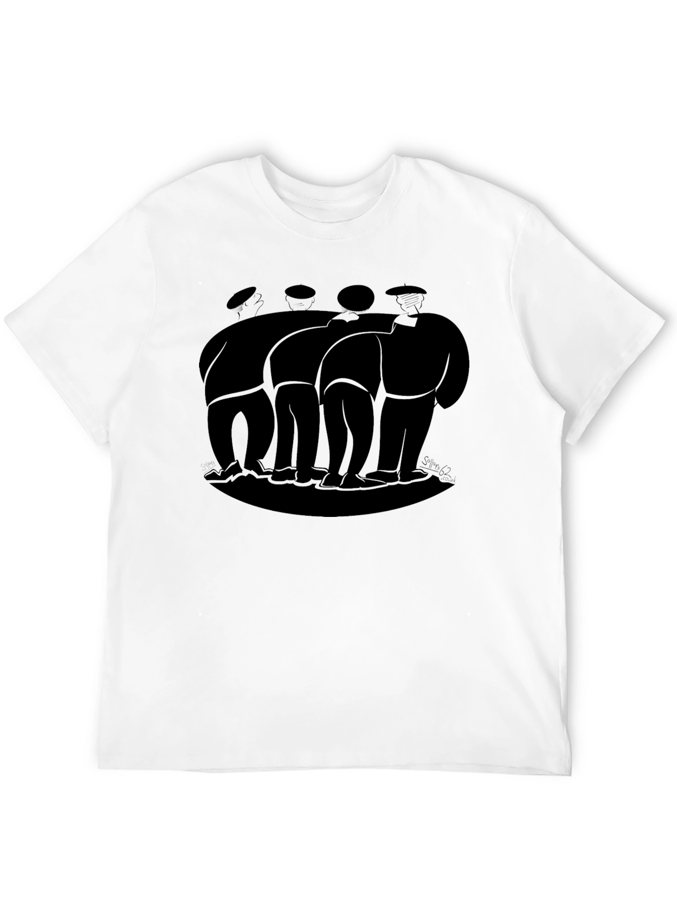Black Graphic Tee - Basque Pelota Players
