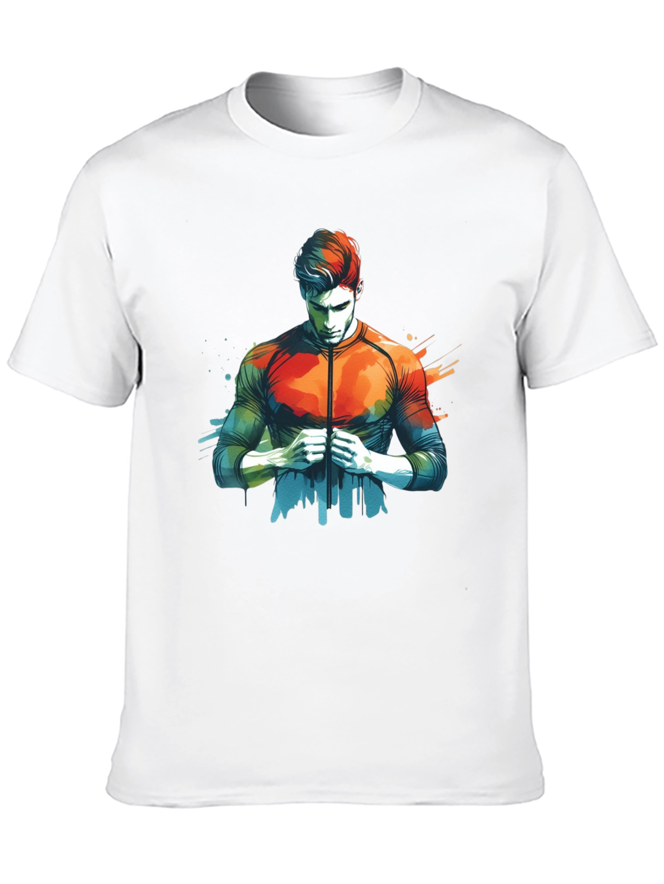 Abstract Art Mens Black T-Shirt