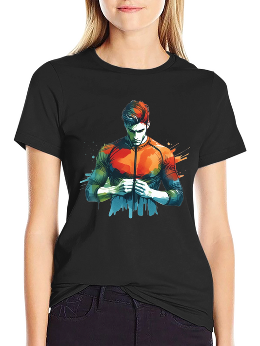 Abstract Art Mens Black T-Shirt