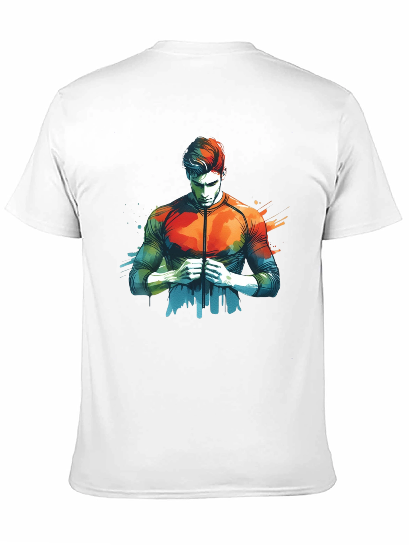 Abstract Art Mens Black T-Shirt