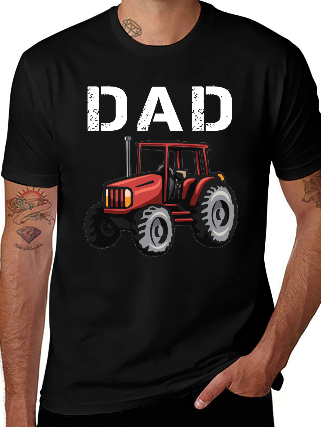 Dad Tractor Graphic T-Shirt - Fathers Day Gift
