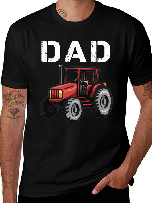 Dad Tractor Graphic T-Shirt - Fathers Day Gift